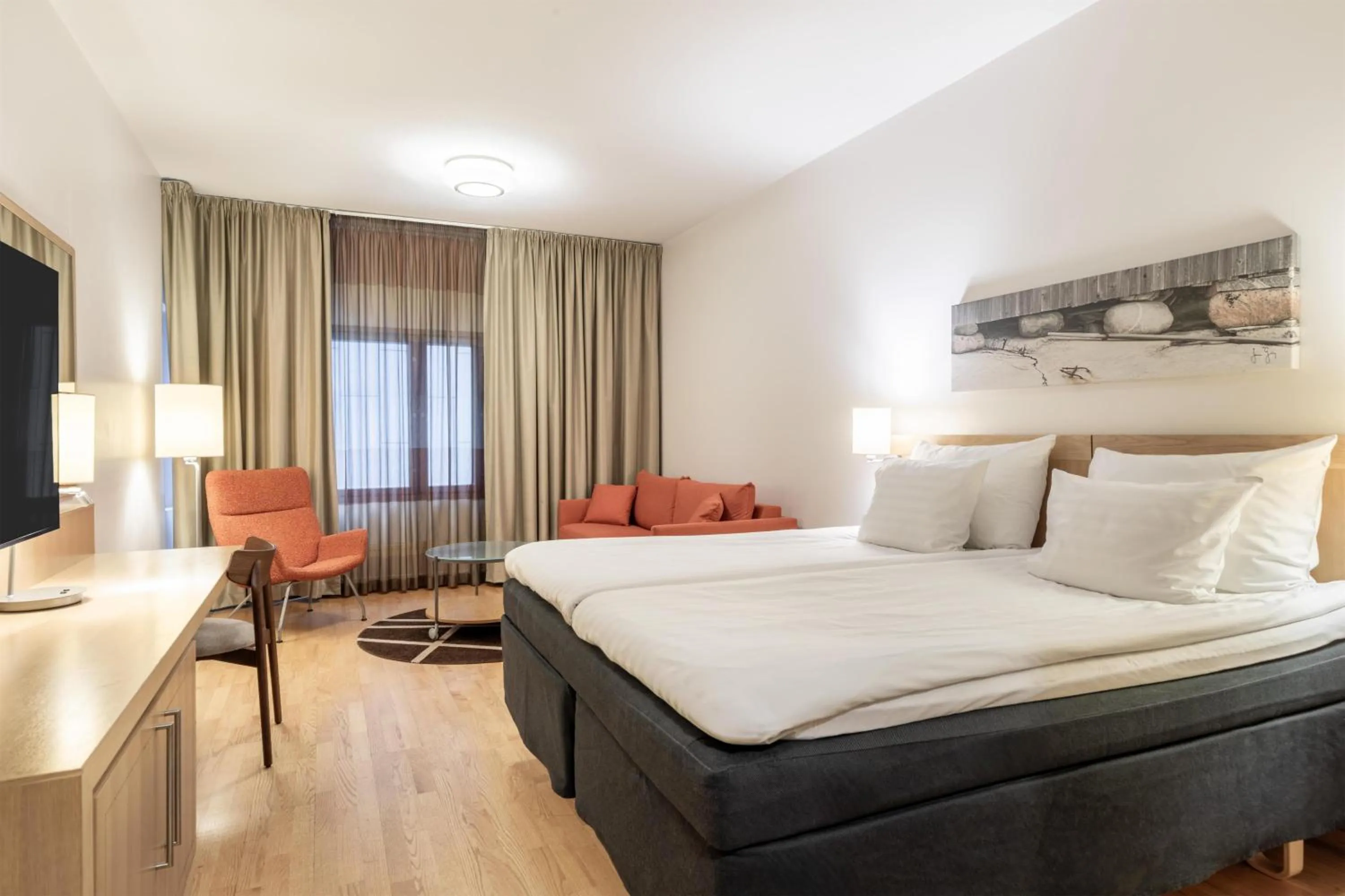 Bedroom, Bed in Scandic Oulu City