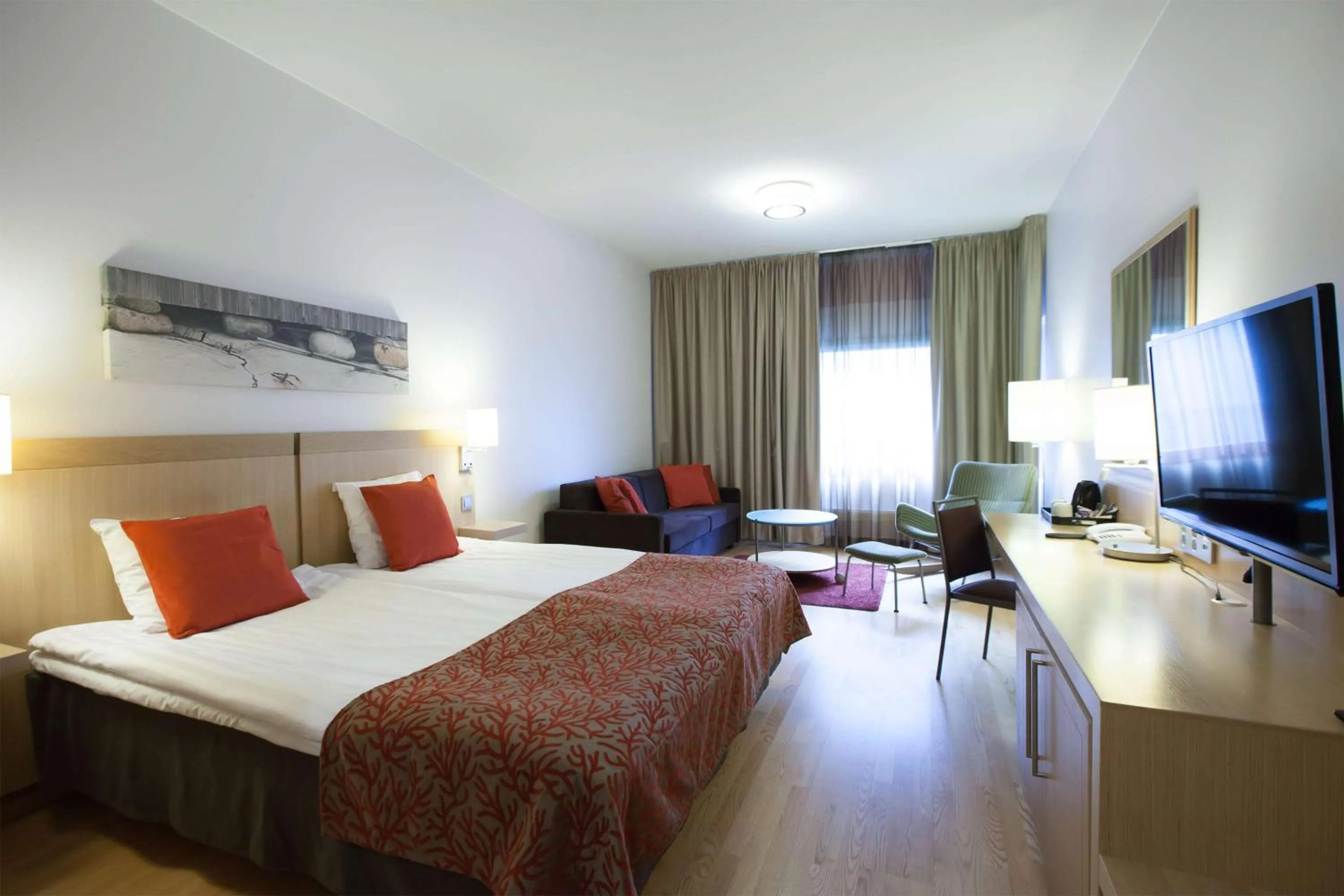 Bedroom, Bed in Scandic Oulu City