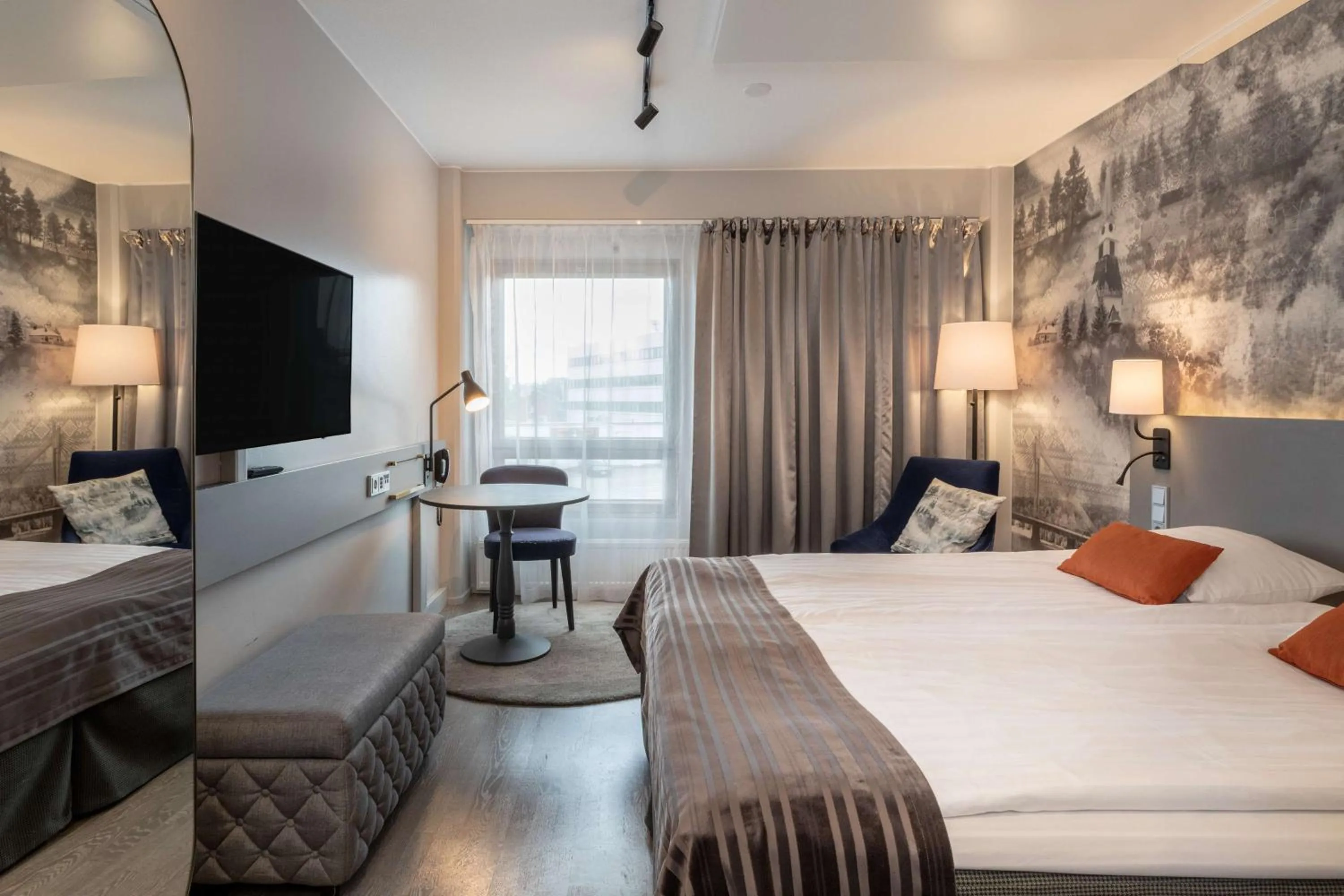 Bedroom, Bed in Scandic Rovaniemi City