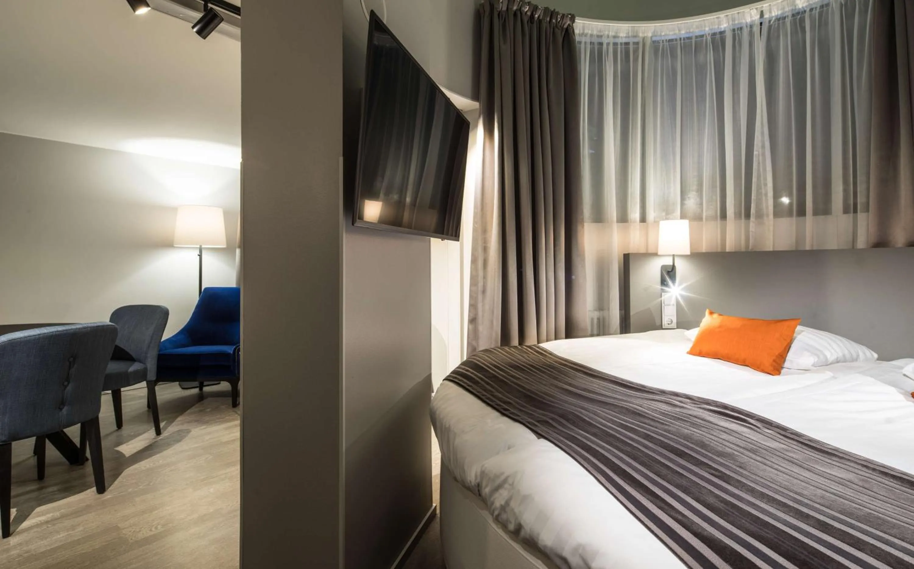 Bedroom, Bed in Scandic Rovaniemi City