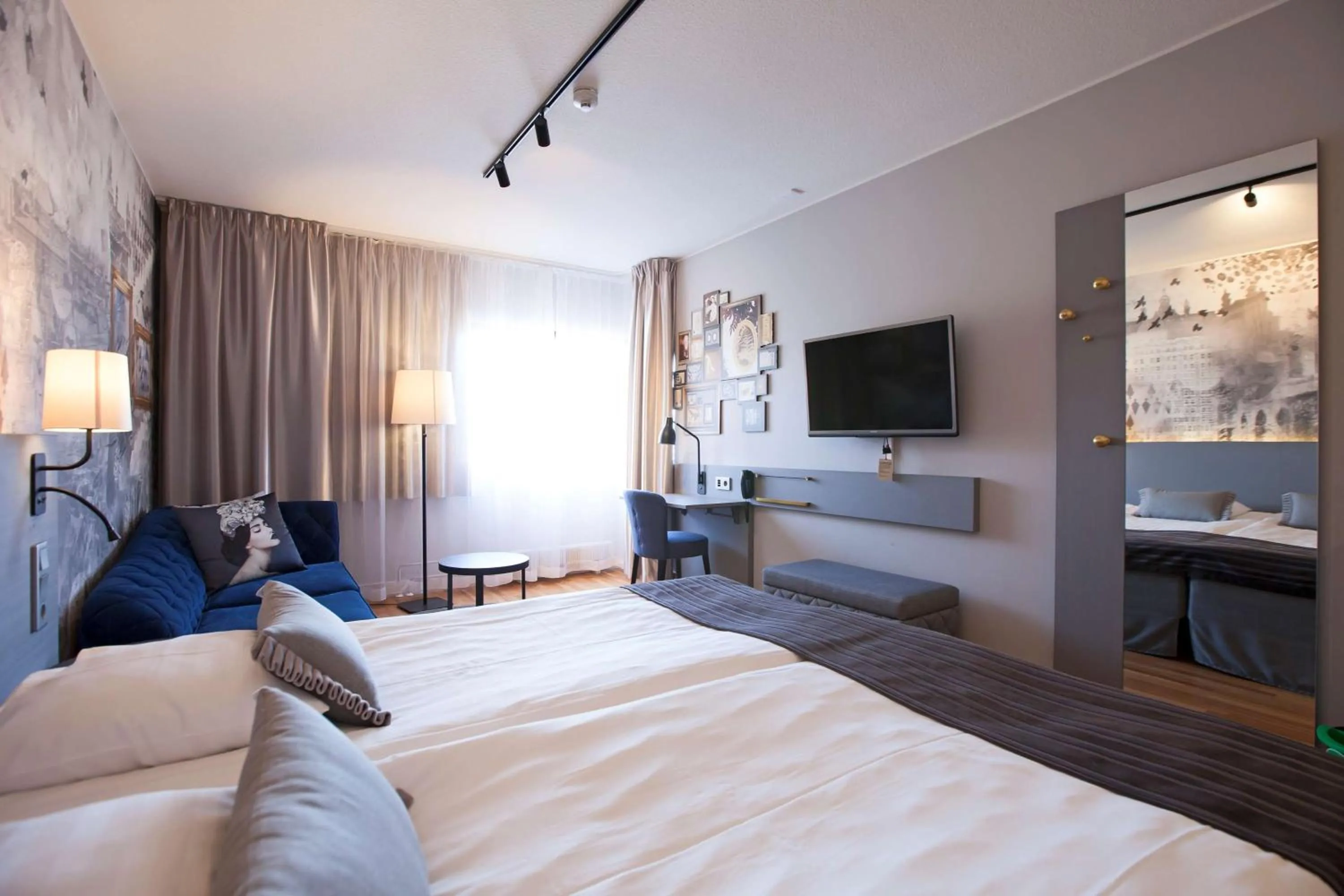 Photo of the whole room, Bed in Scandic Kuopio