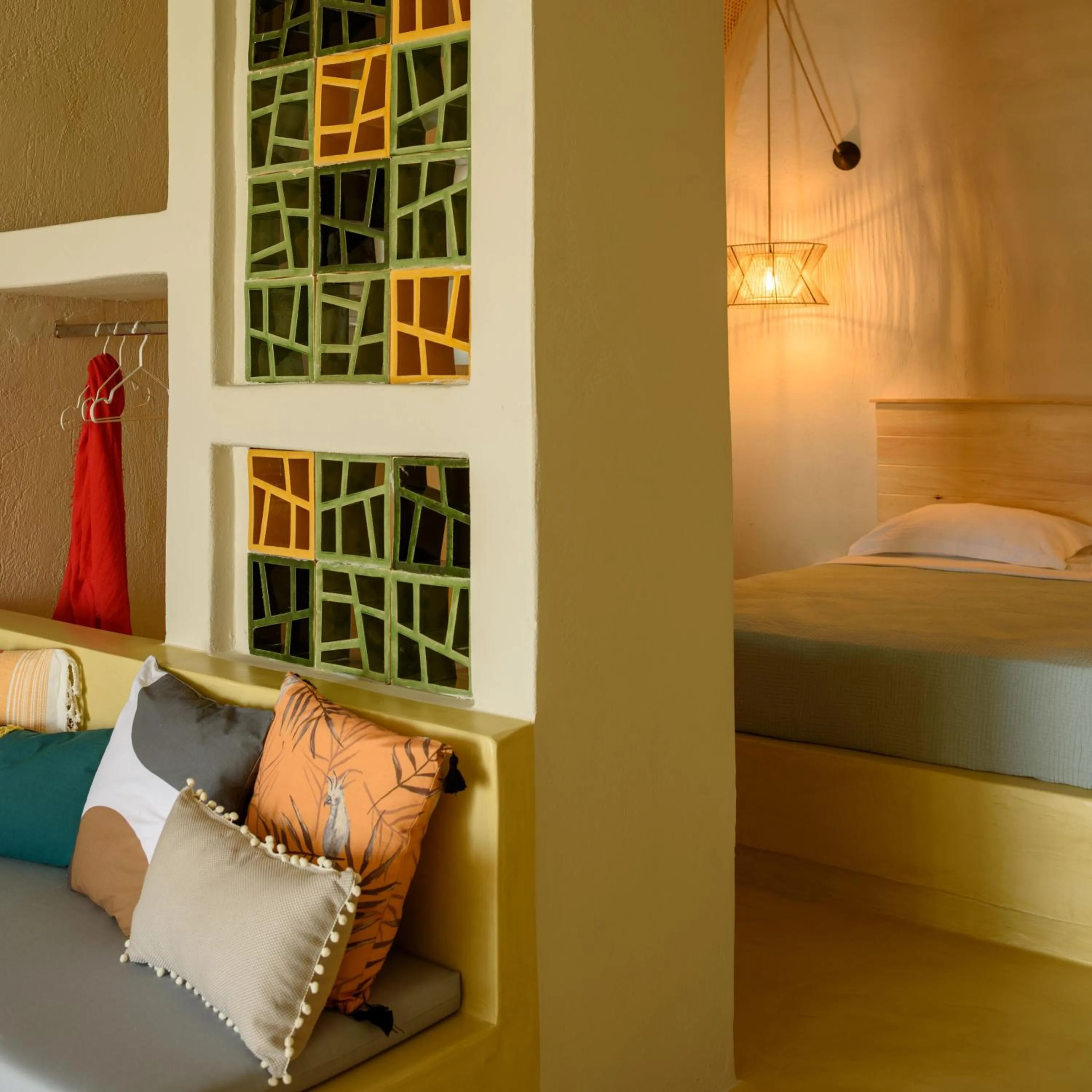 Bed in Sublime Villa & Caves