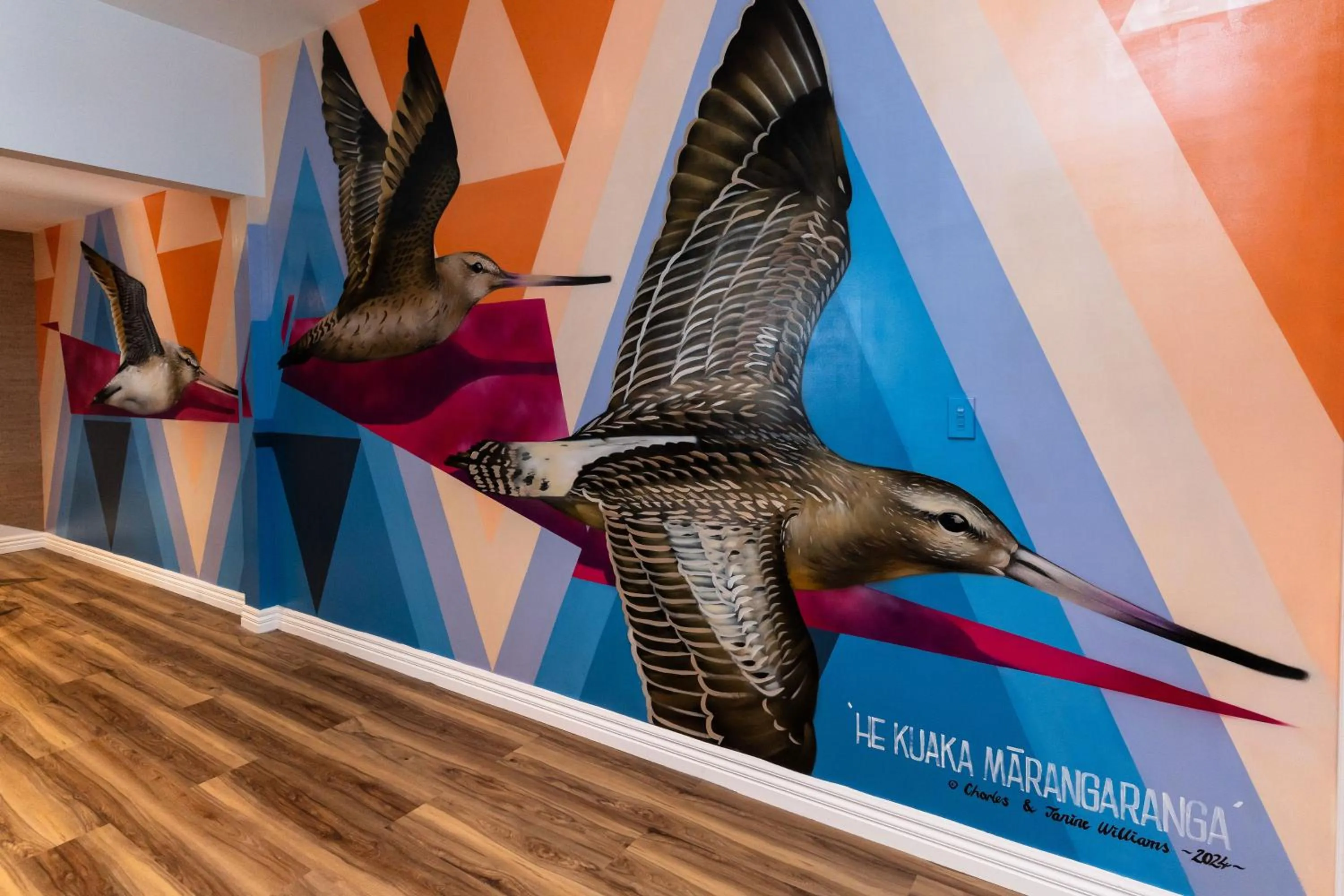 Decorative detail in Haka House Christchurch