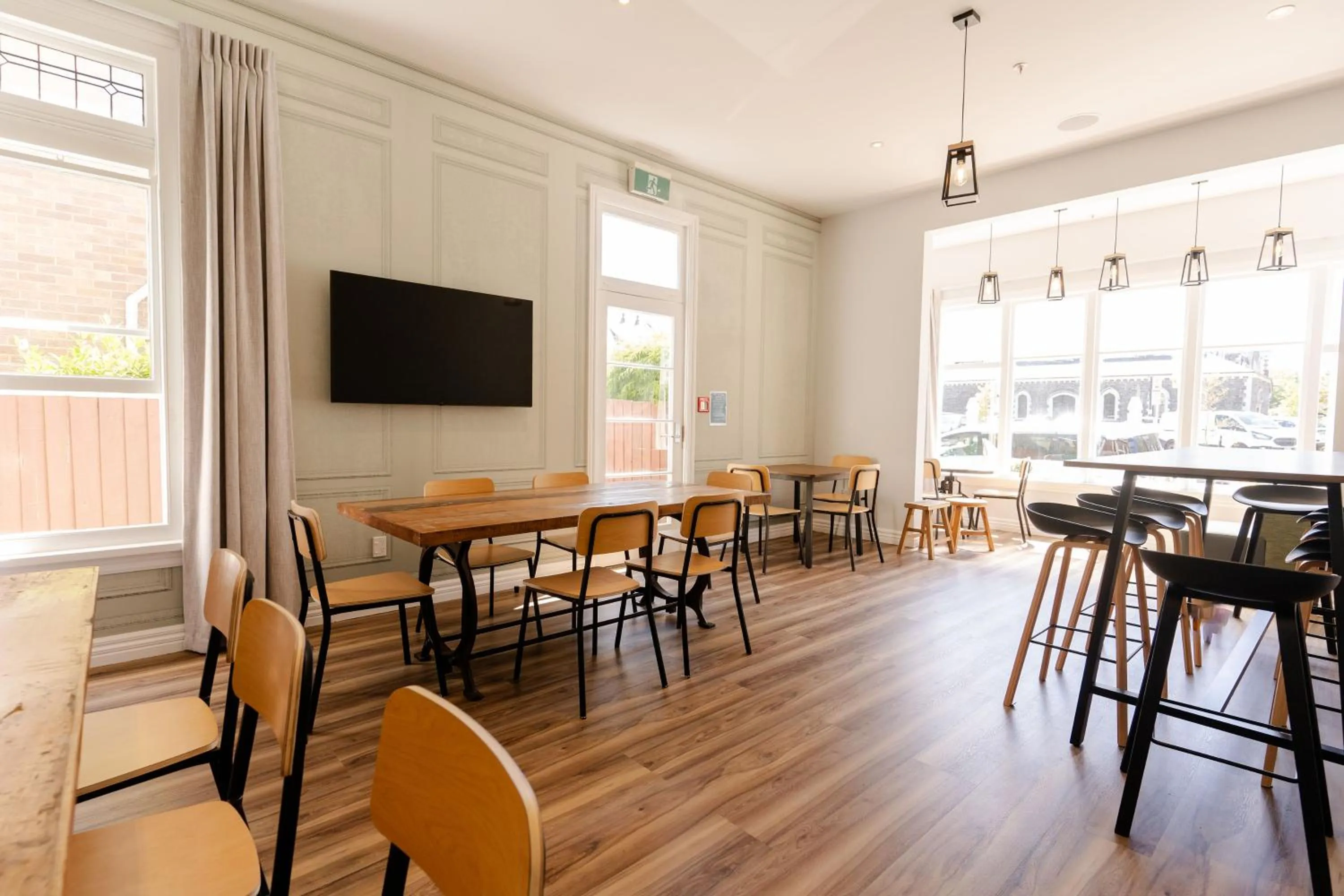 Communal lounge/ TV room in Haka House Christchurch