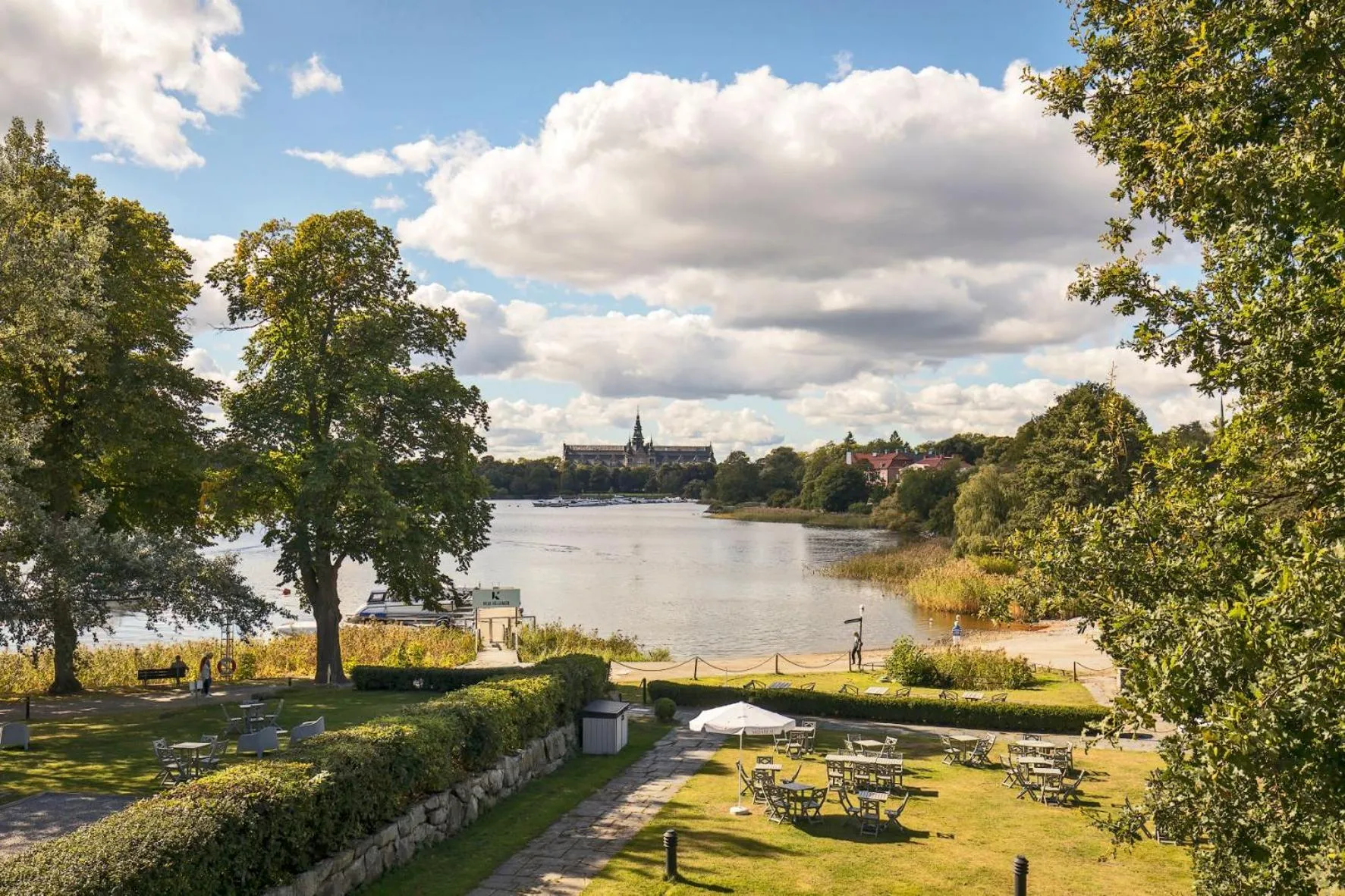 Garden view in Villa Källhagen