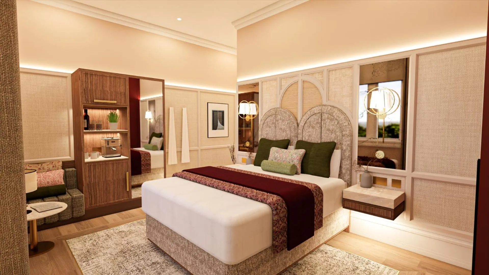 Bed in Rockliffe Hall Hotel Golf & Spa