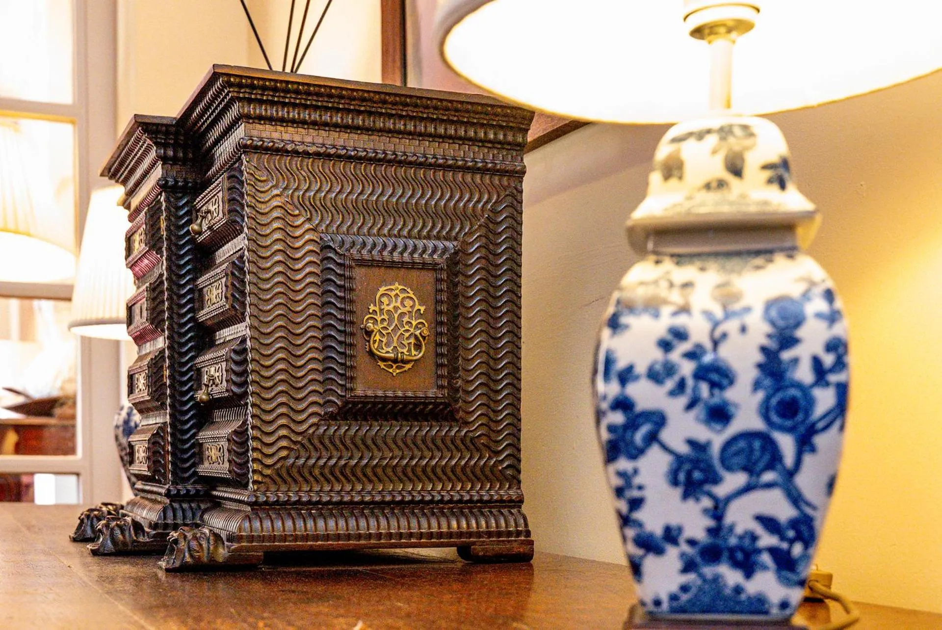 Decorative detail in Llangoed Hall
