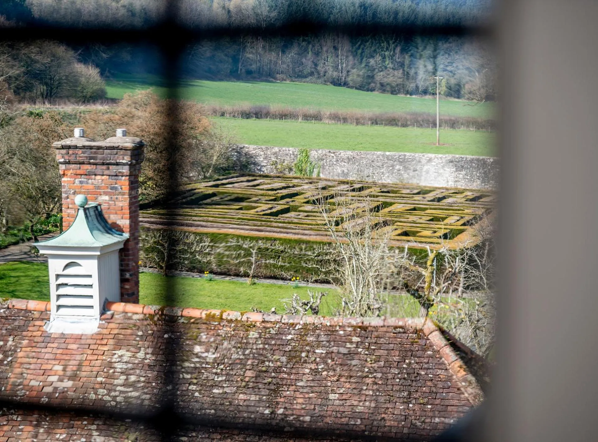 Garden in Llangoed Hall