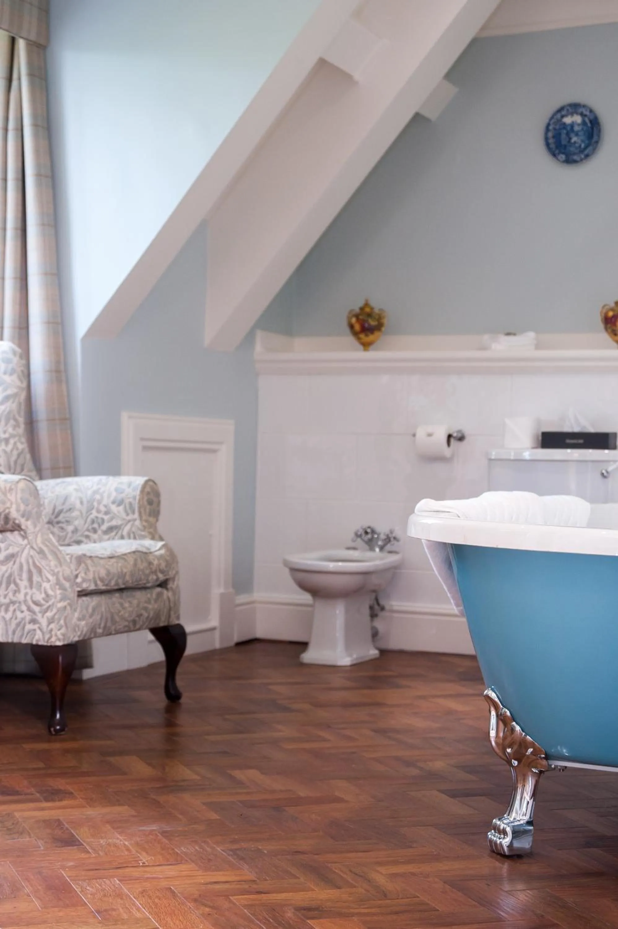 Toilet in Llangoed Hall