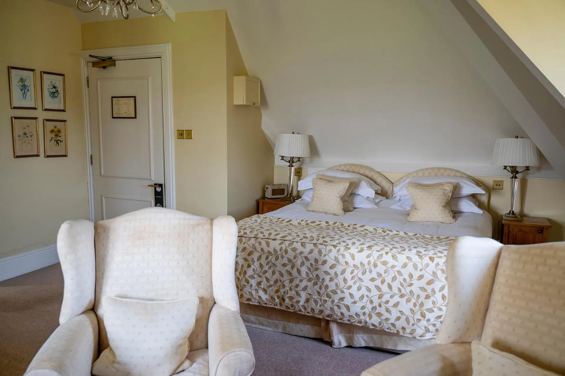 Bed in Llangoed Hall