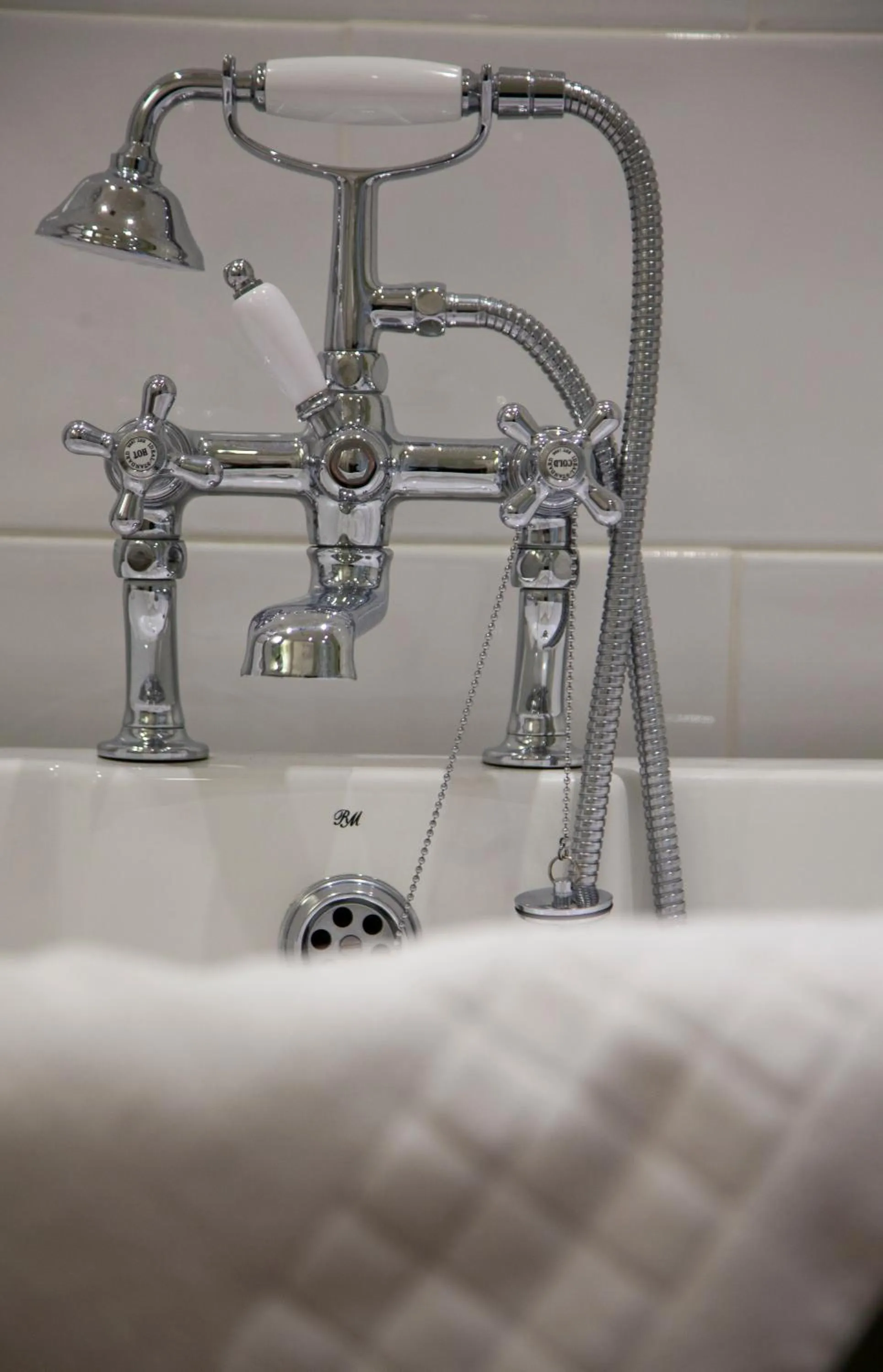 Toilet in Llangoed Hall
