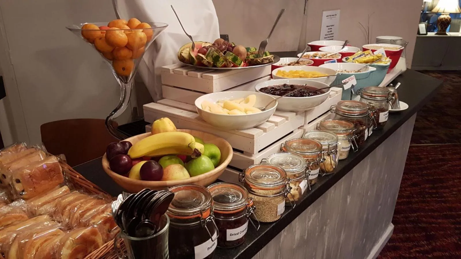 Buffet breakfast in The Judds Folly Hotel, Sure Hotel Collection by Best Western