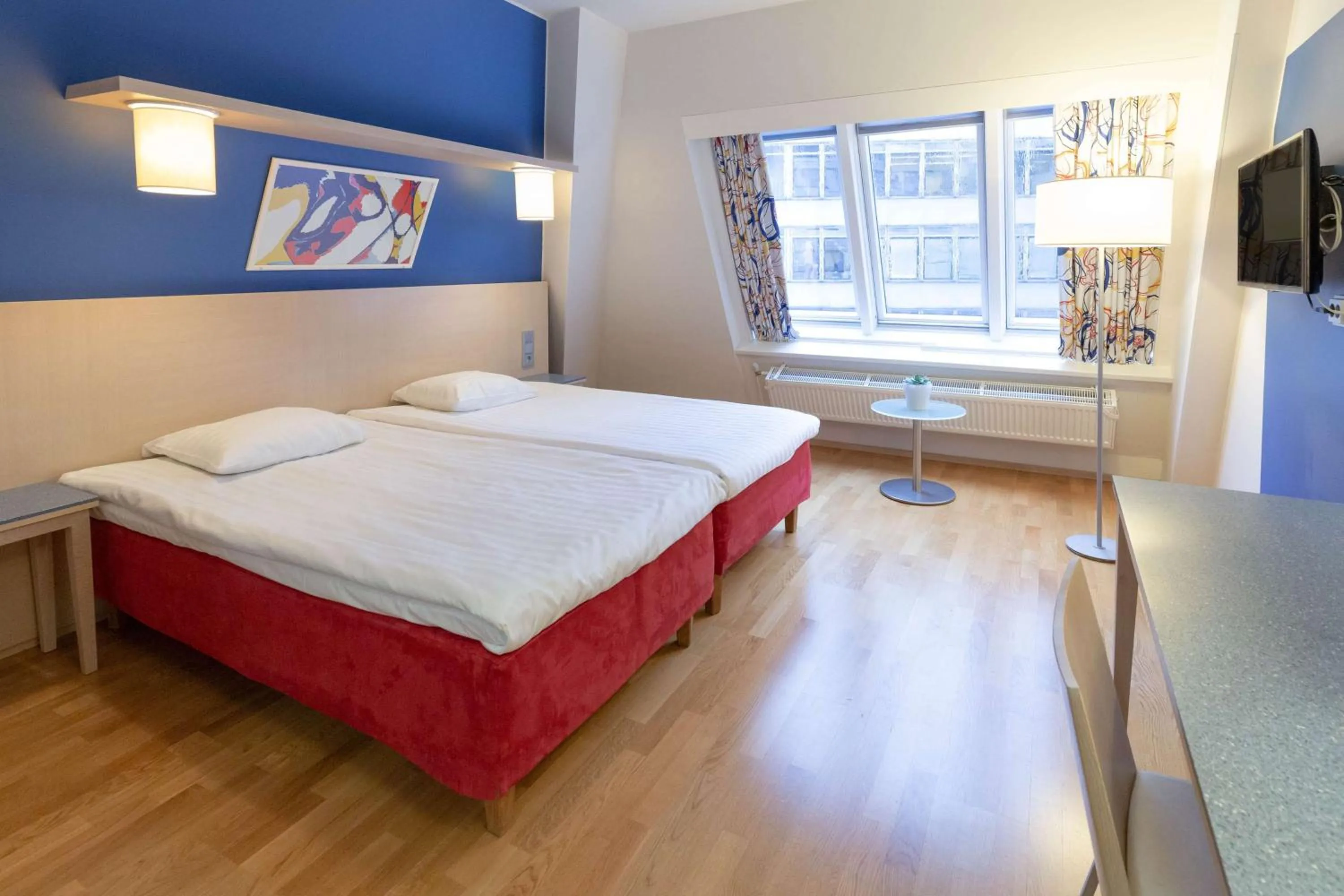 Bedroom, Bed in Scandic Hakaniemi