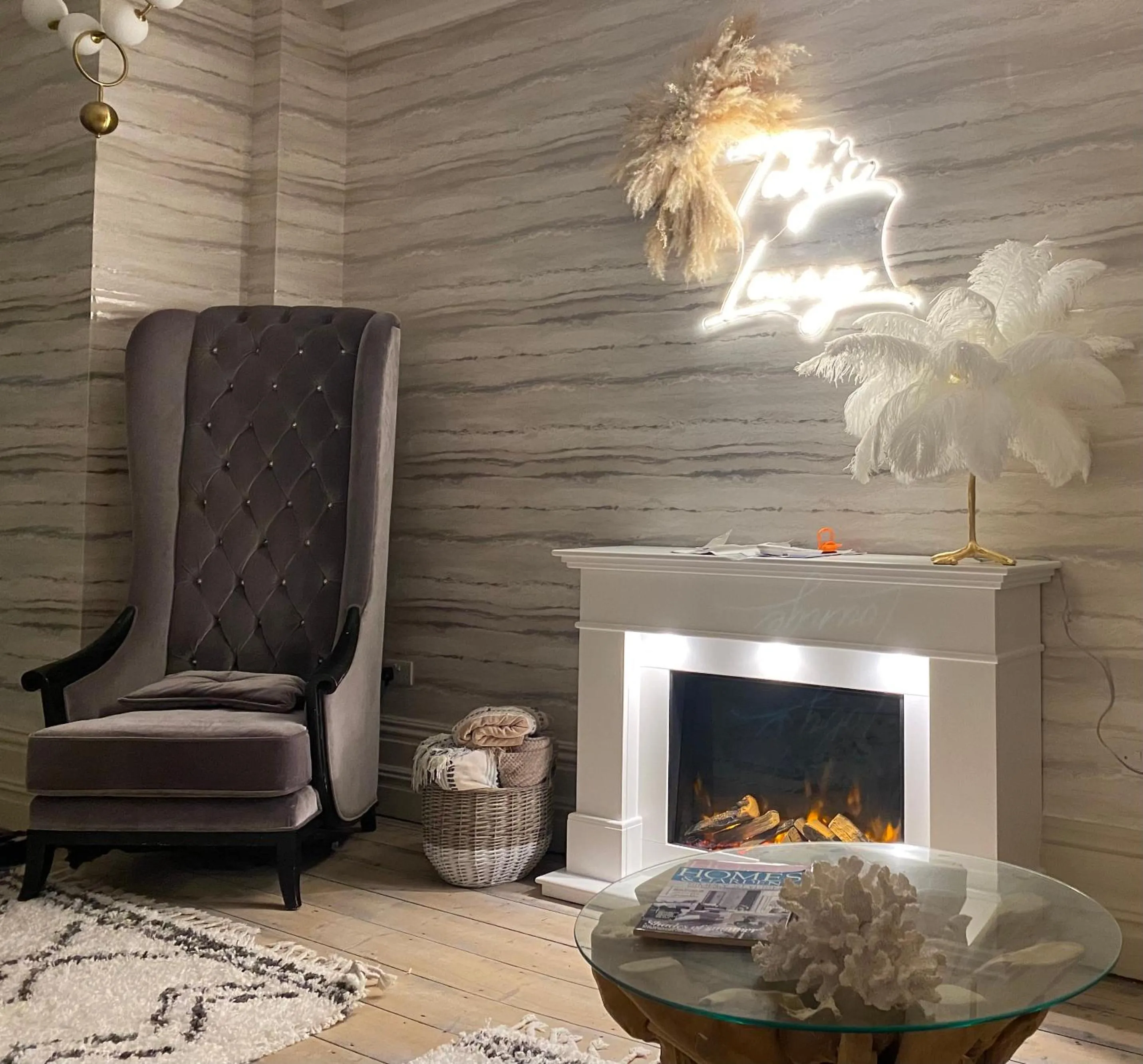 Living room in The Lilly Restaurant With Rooms