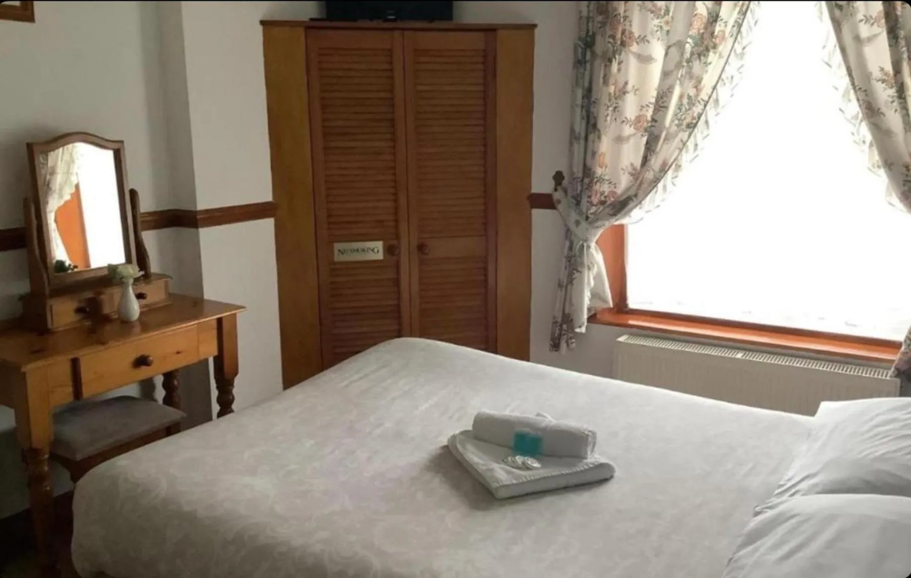 Bed in Dover's Restover Guest House