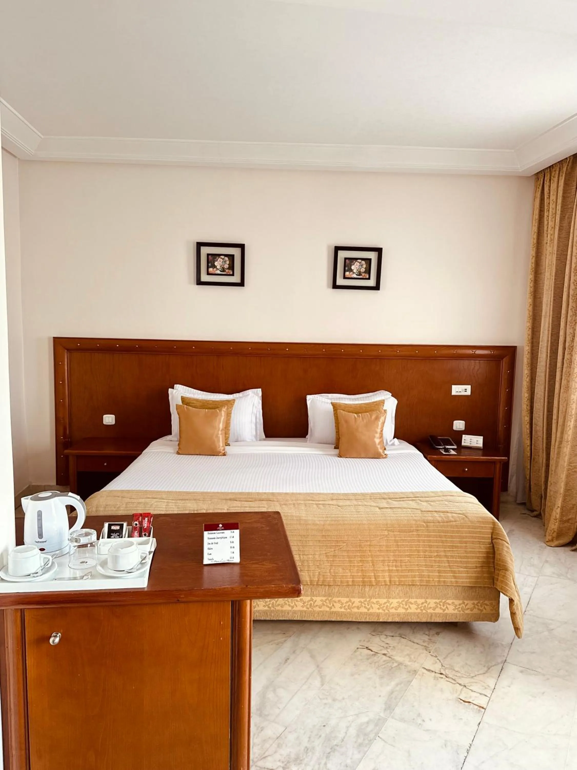 Bed in Tunis Grand Hotel