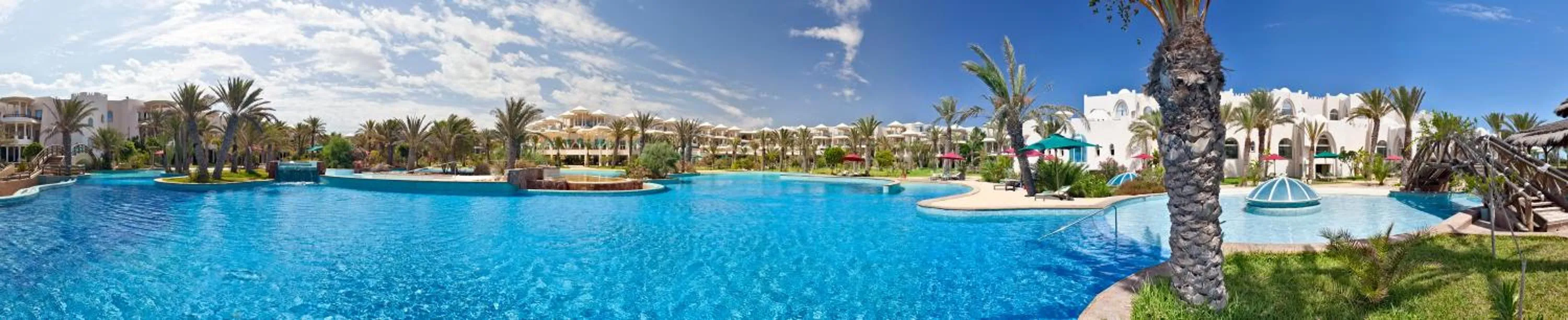 Pool view in Hasdrubal Prestige Thalassa & Spa Djerba