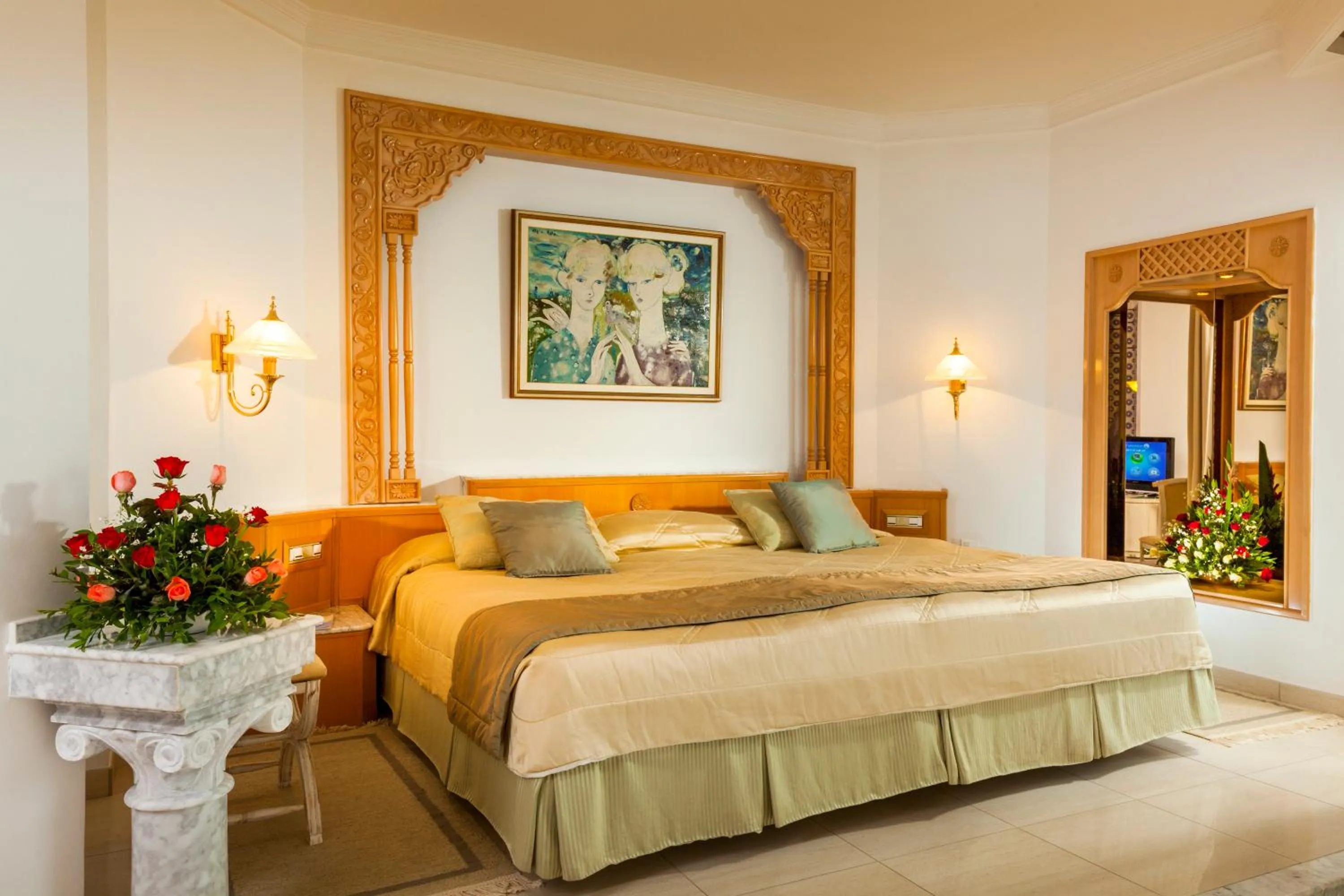 Bed in Hasdrubal Thalassa & Spa Yasmine Hammamet