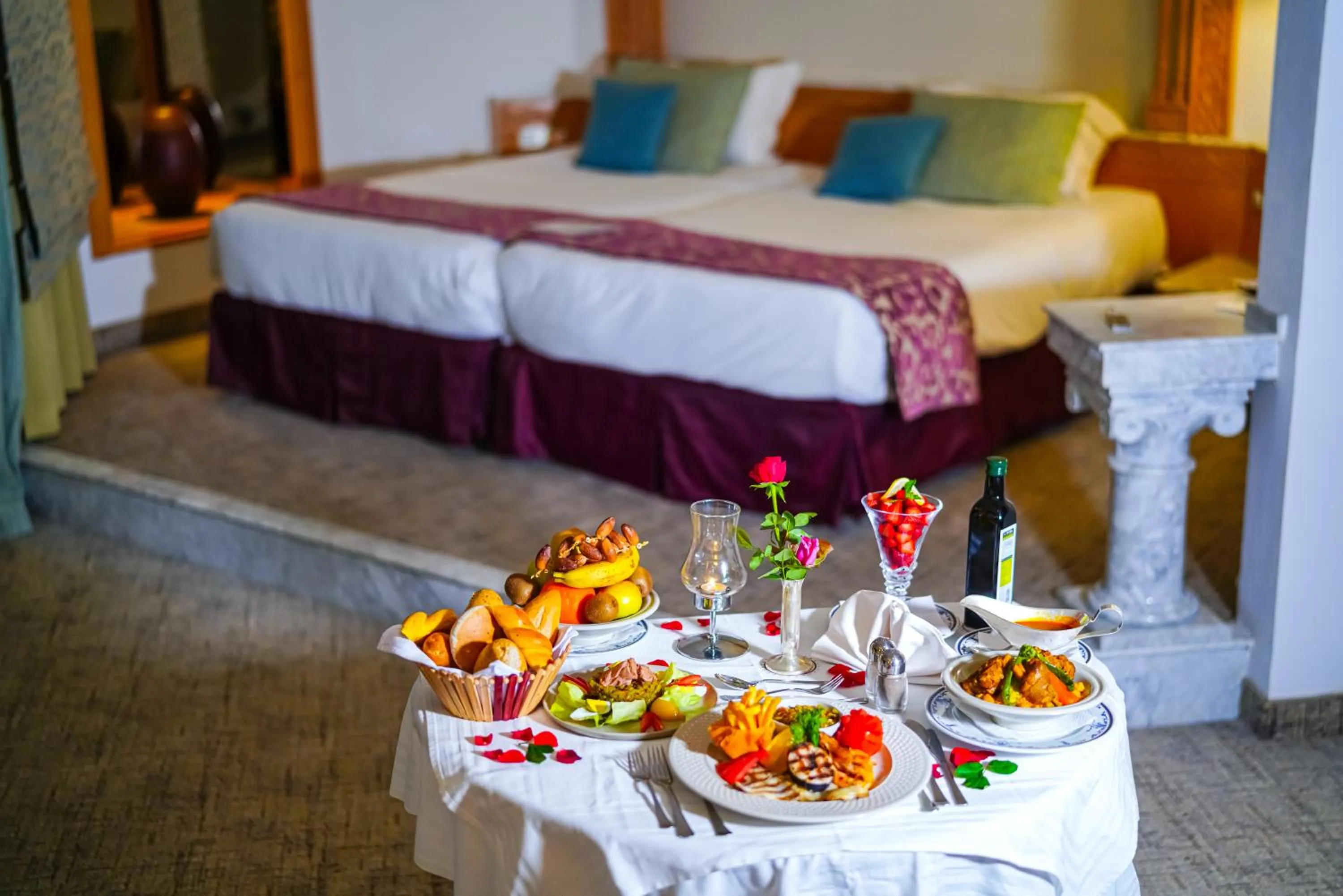 Bed in Hasdrubal Thalassa & Spa Yasmine Hammamet