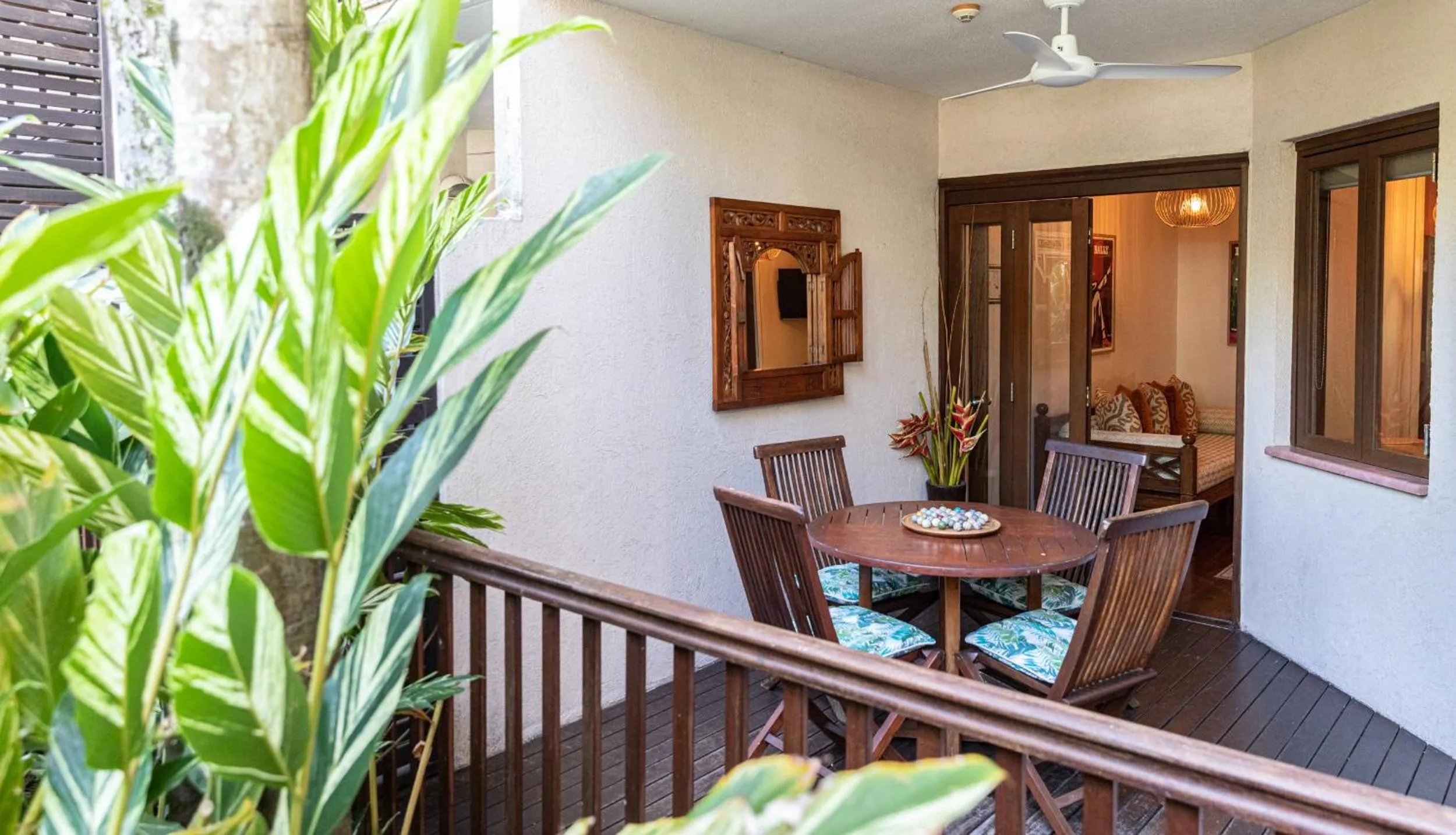 Patio in Hibiscus Resort & Spa - Official Onsite Reception & Check In