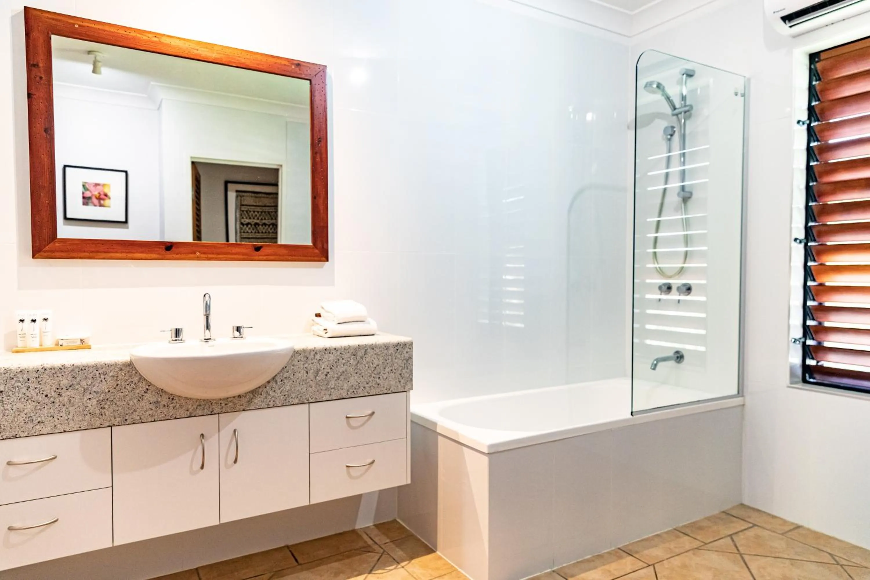 Shower in Hibiscus Resort & Spa - Official Onsite Reception & Check In