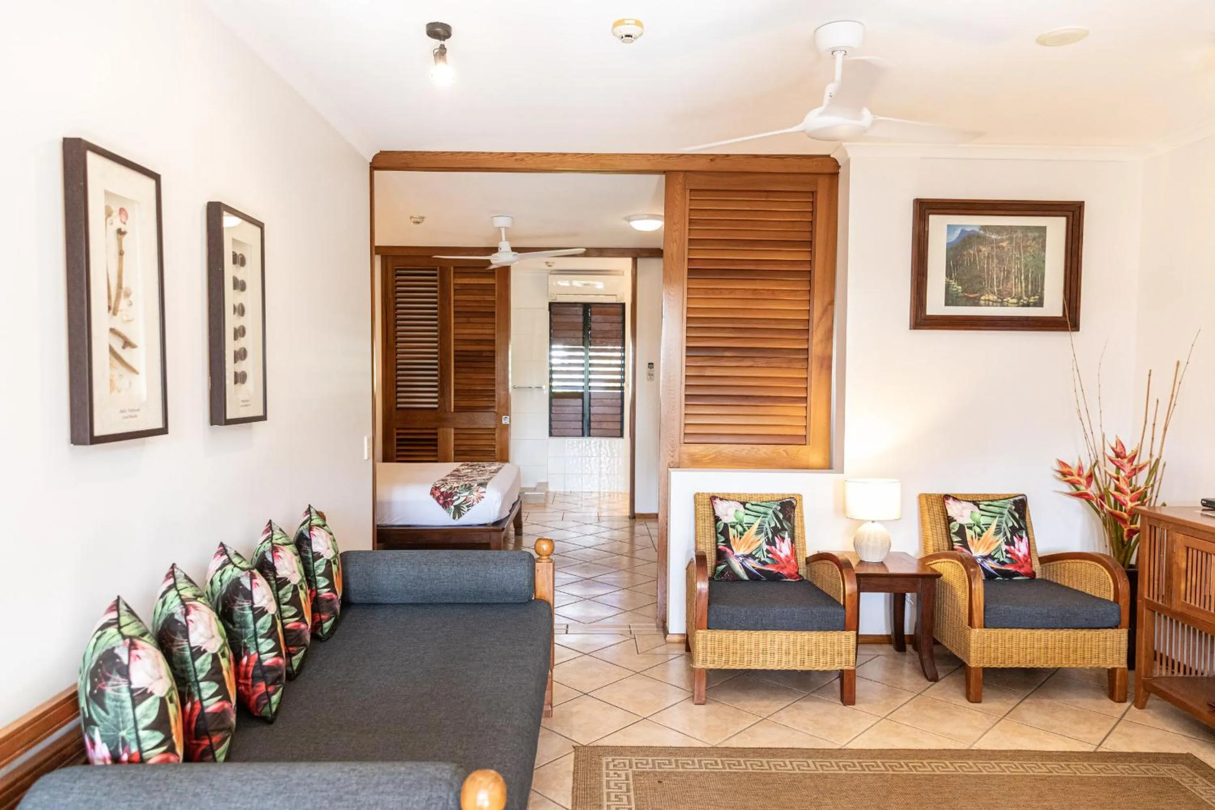 Living room in Hibiscus Resort & Spa - Official Onsite Reception & Check In