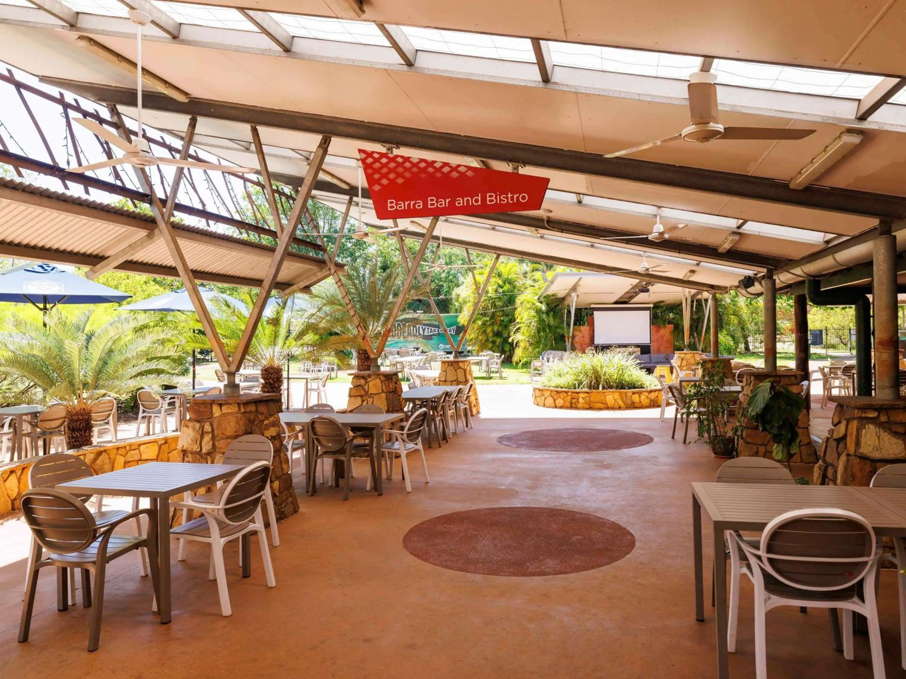 Patio in Cooinda Lodge Kakadu