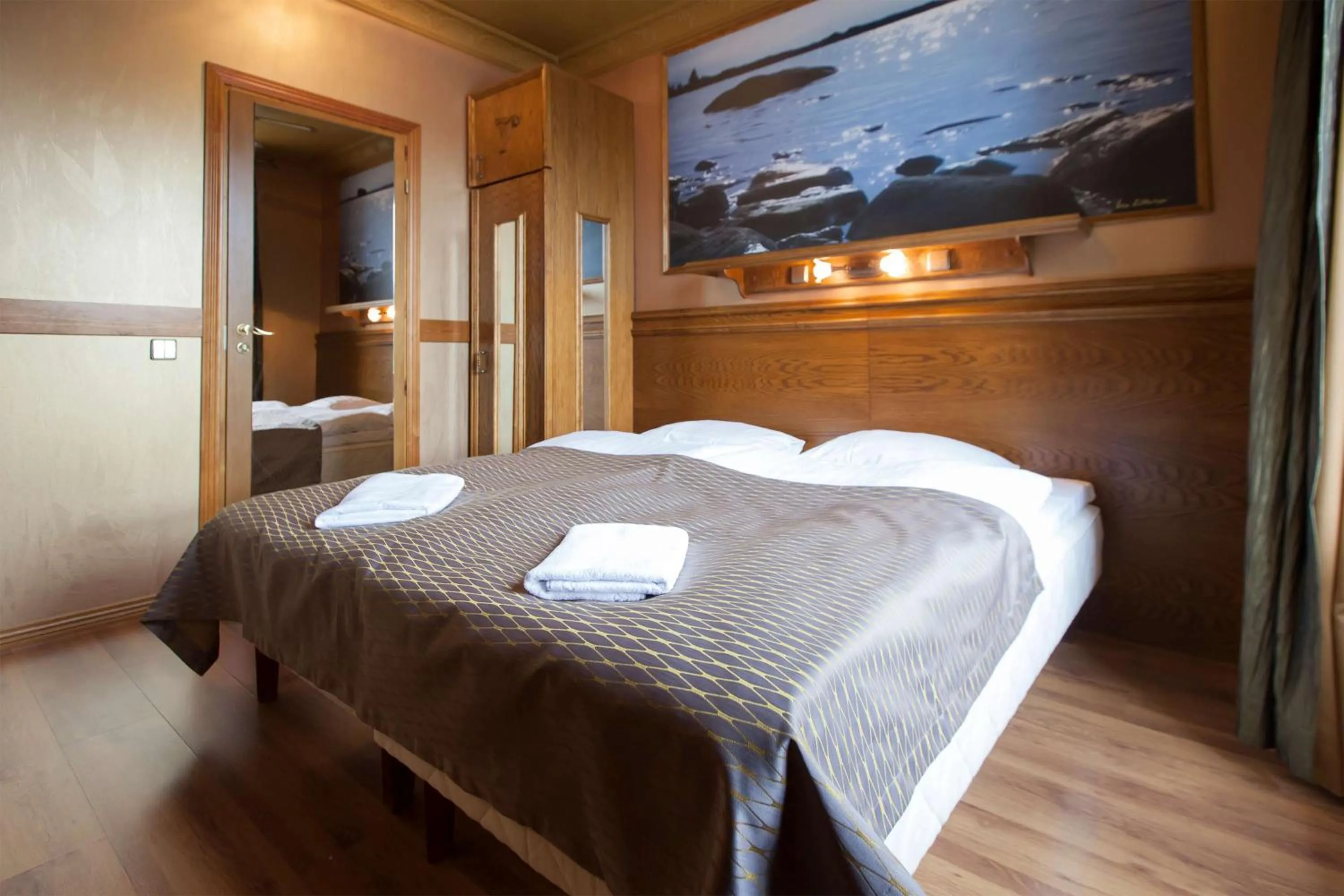 Bedroom, Bed in Scandic Vaasa