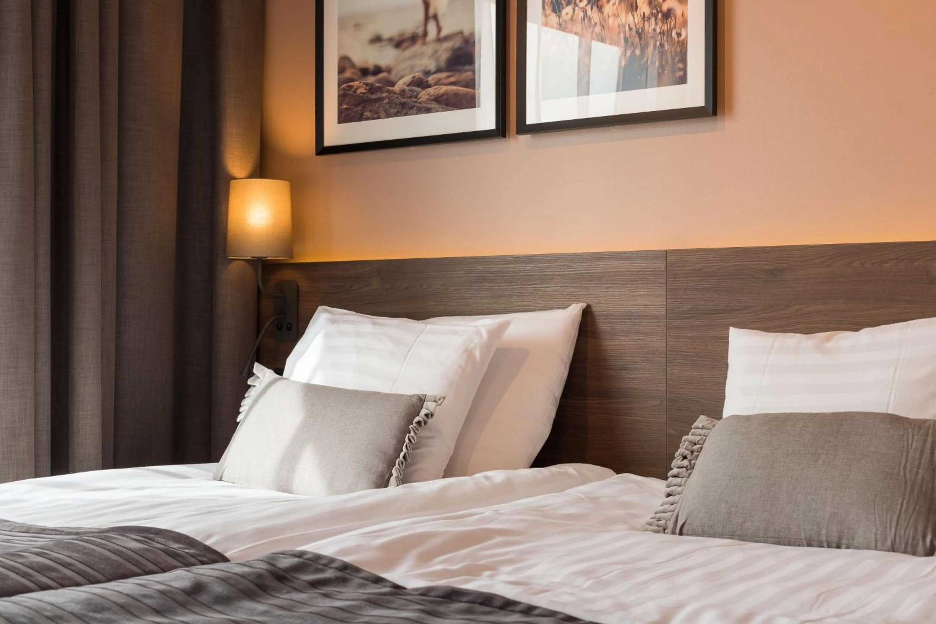 Bedroom, Bed in Scandic Vaasa