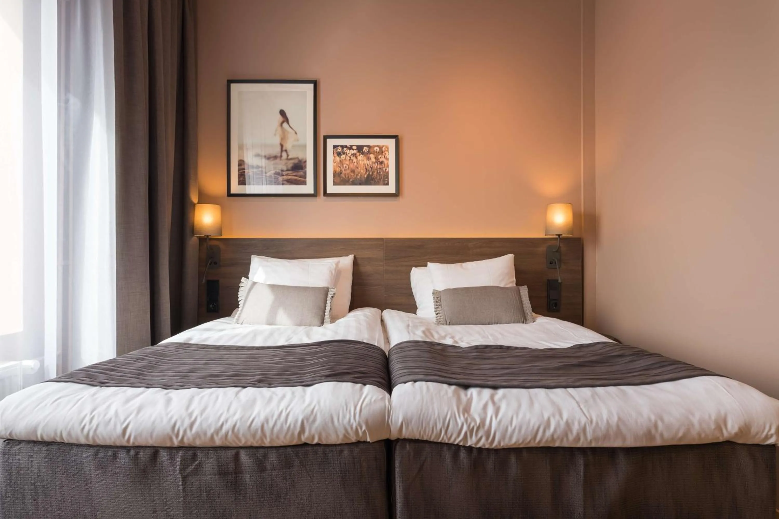 Bedroom, Bed in Scandic Vaasa