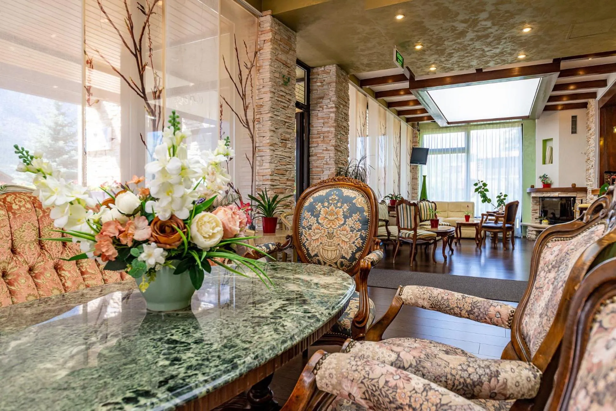 Seating area in Casa Freya