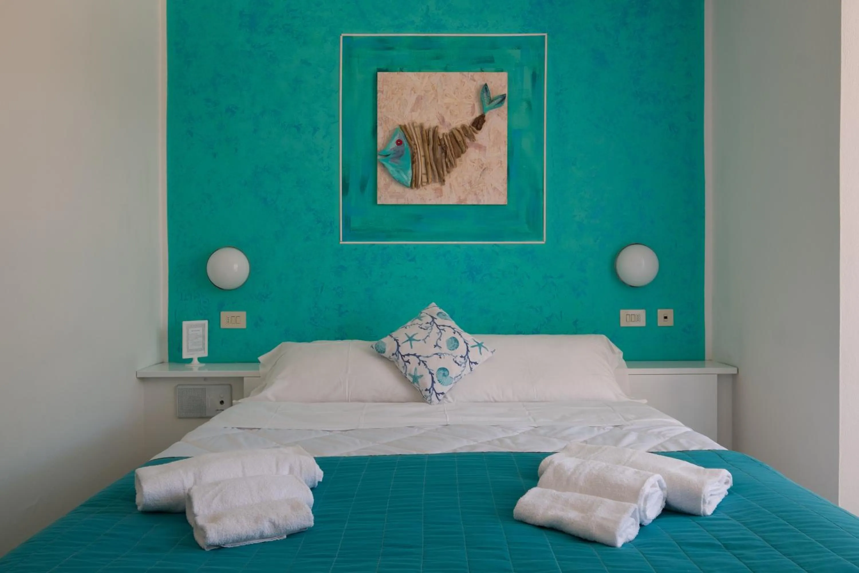 Bed in Hotel Punto Verde