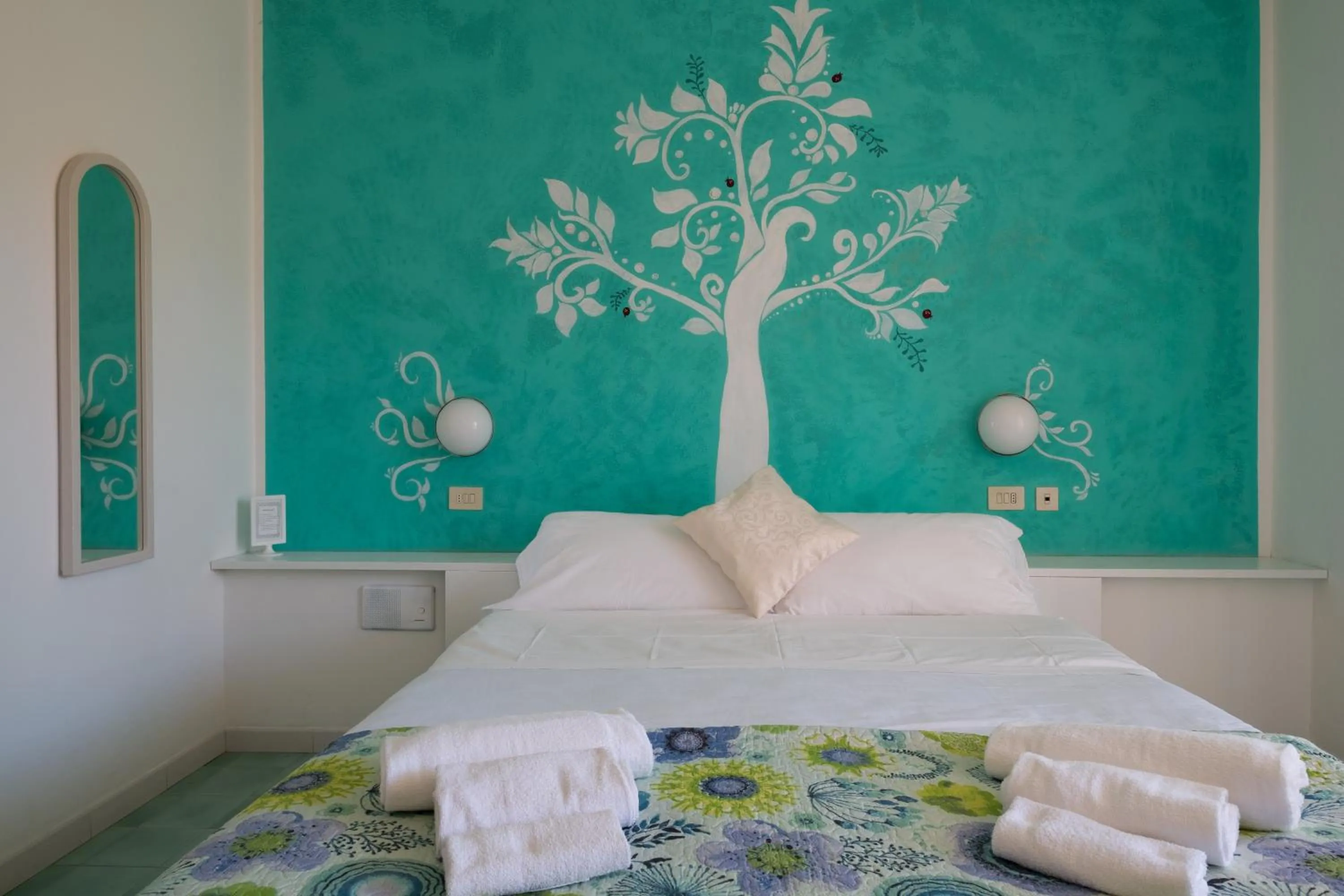 Bed in Hotel Punto Verde