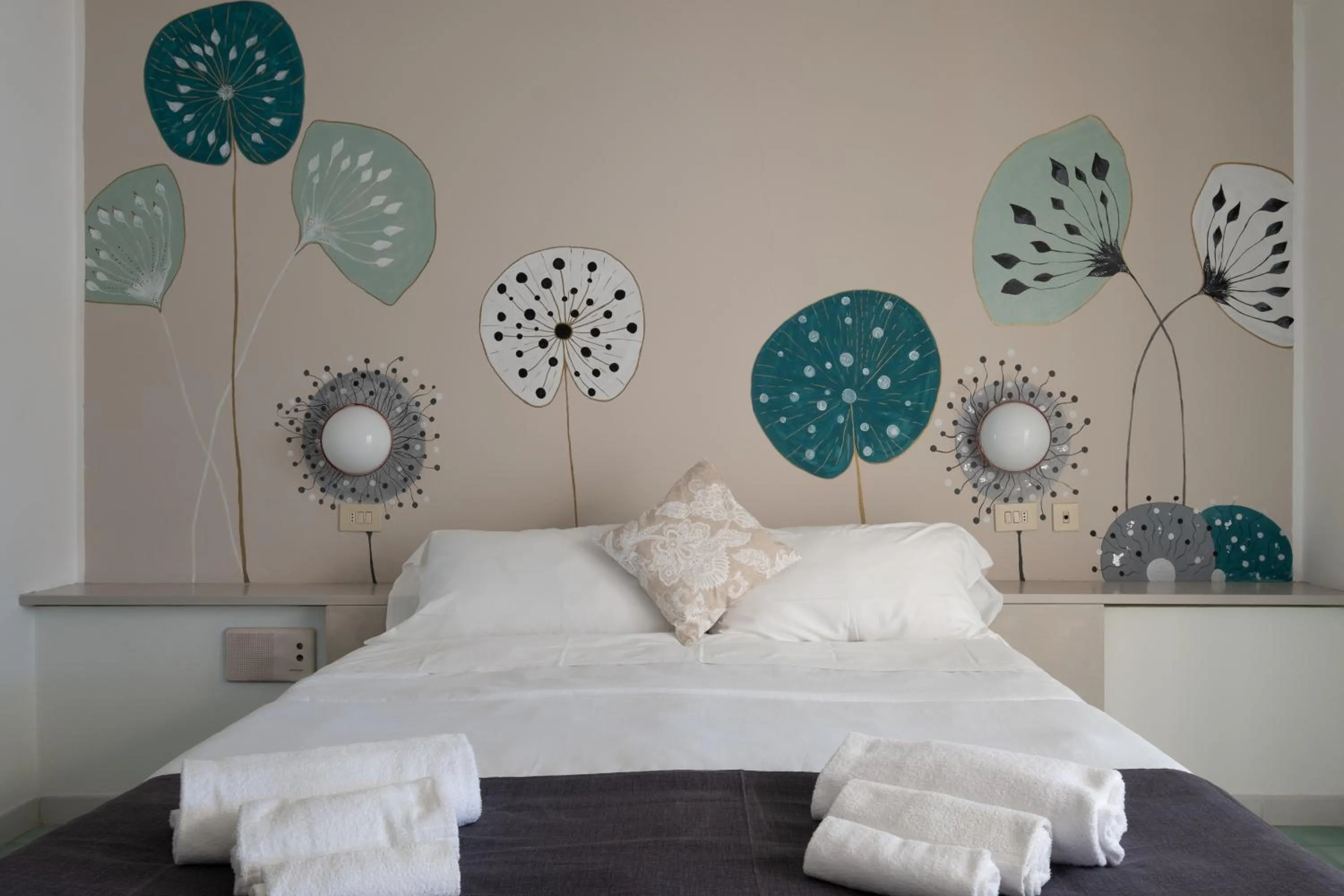 Bed in Hotel Punto Verde