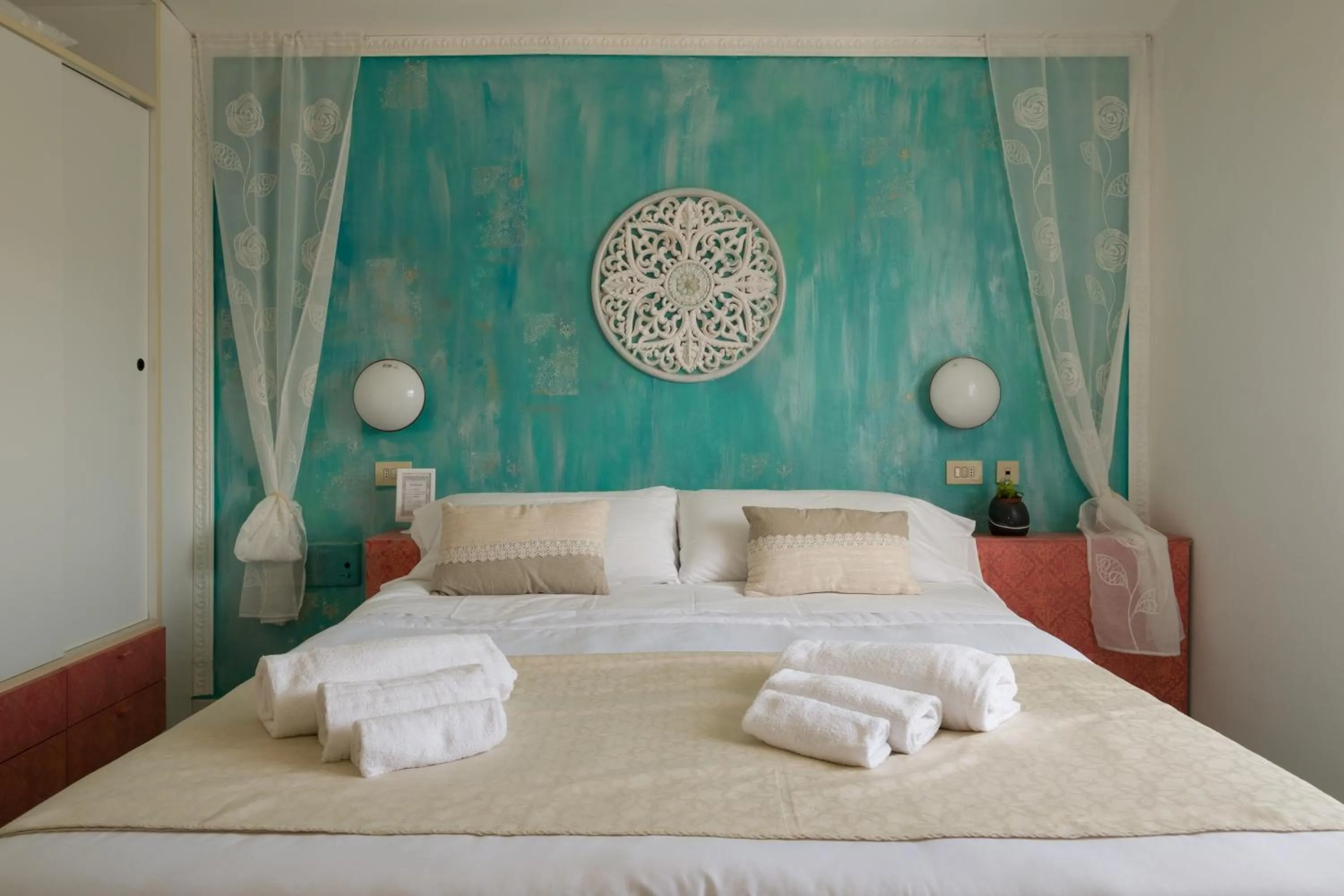 Bed in Hotel Punto Verde