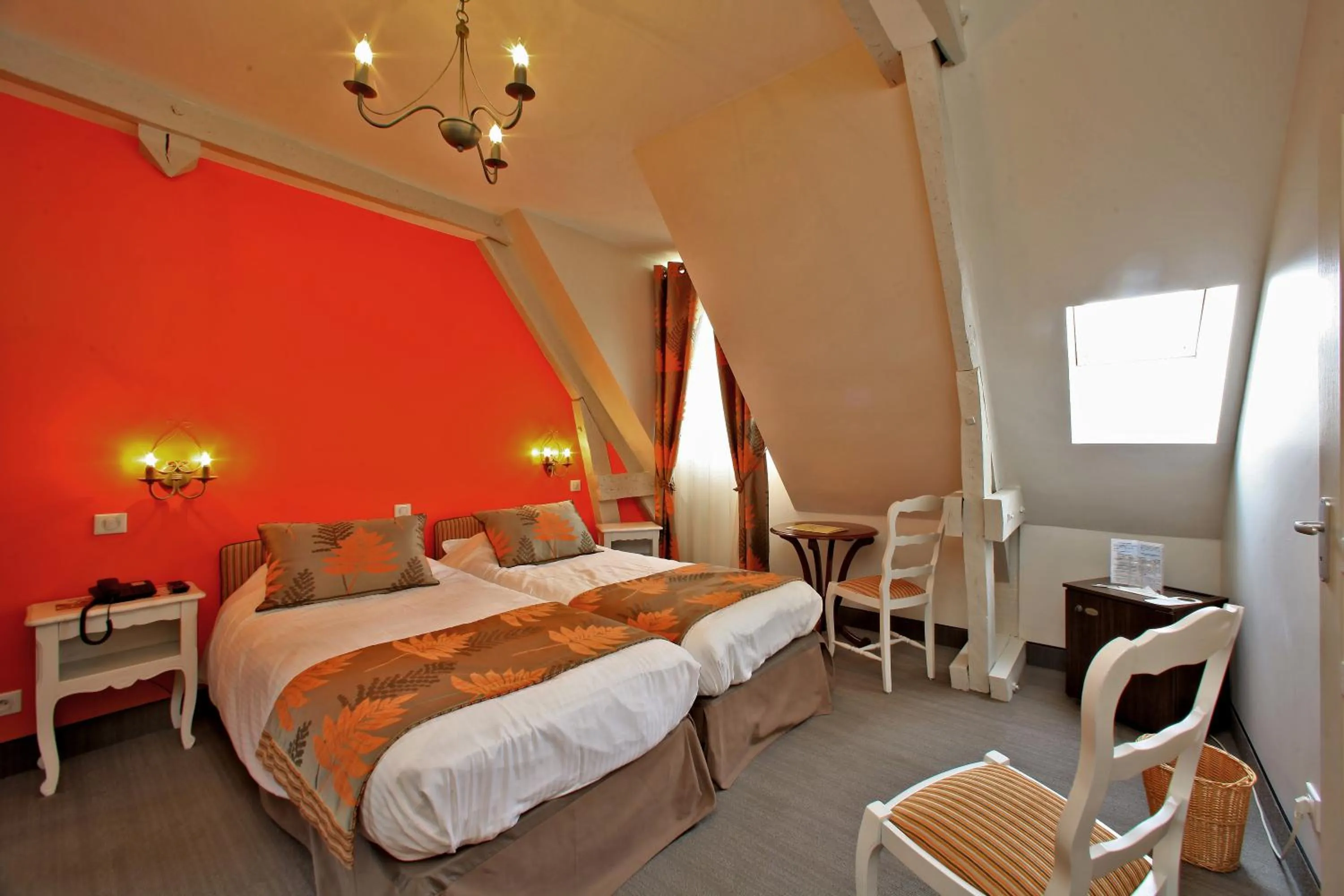 Bed in Hotel Restaurant Laborderie