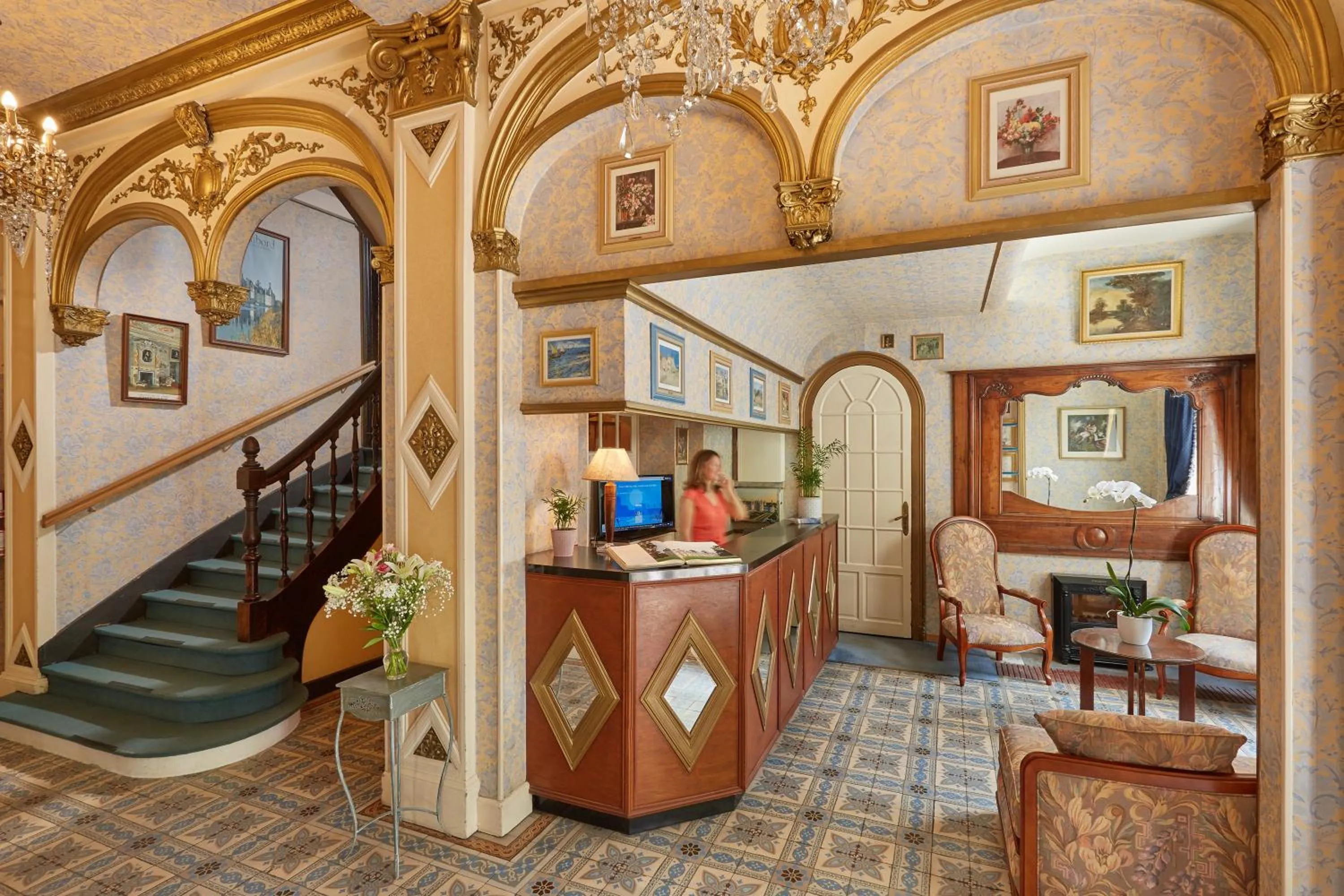 Lobby or reception in Hôtel De France Et De Guise - 1891