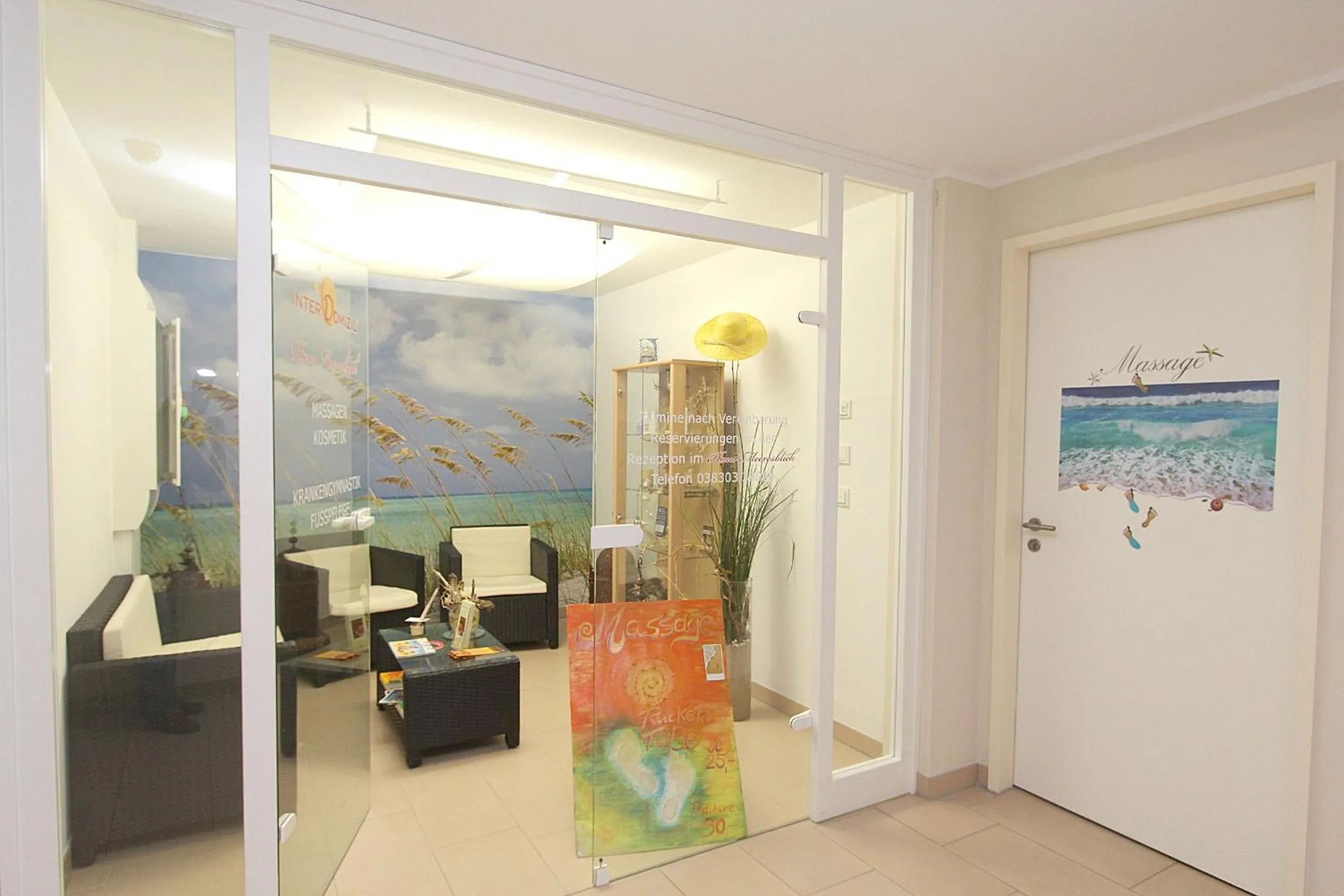 Spa and wellness centre/facilities in Strandresidenz Baabe Ferienwohnung 1-29 mit Sauna- und Schwimmbadnutzung im Haus