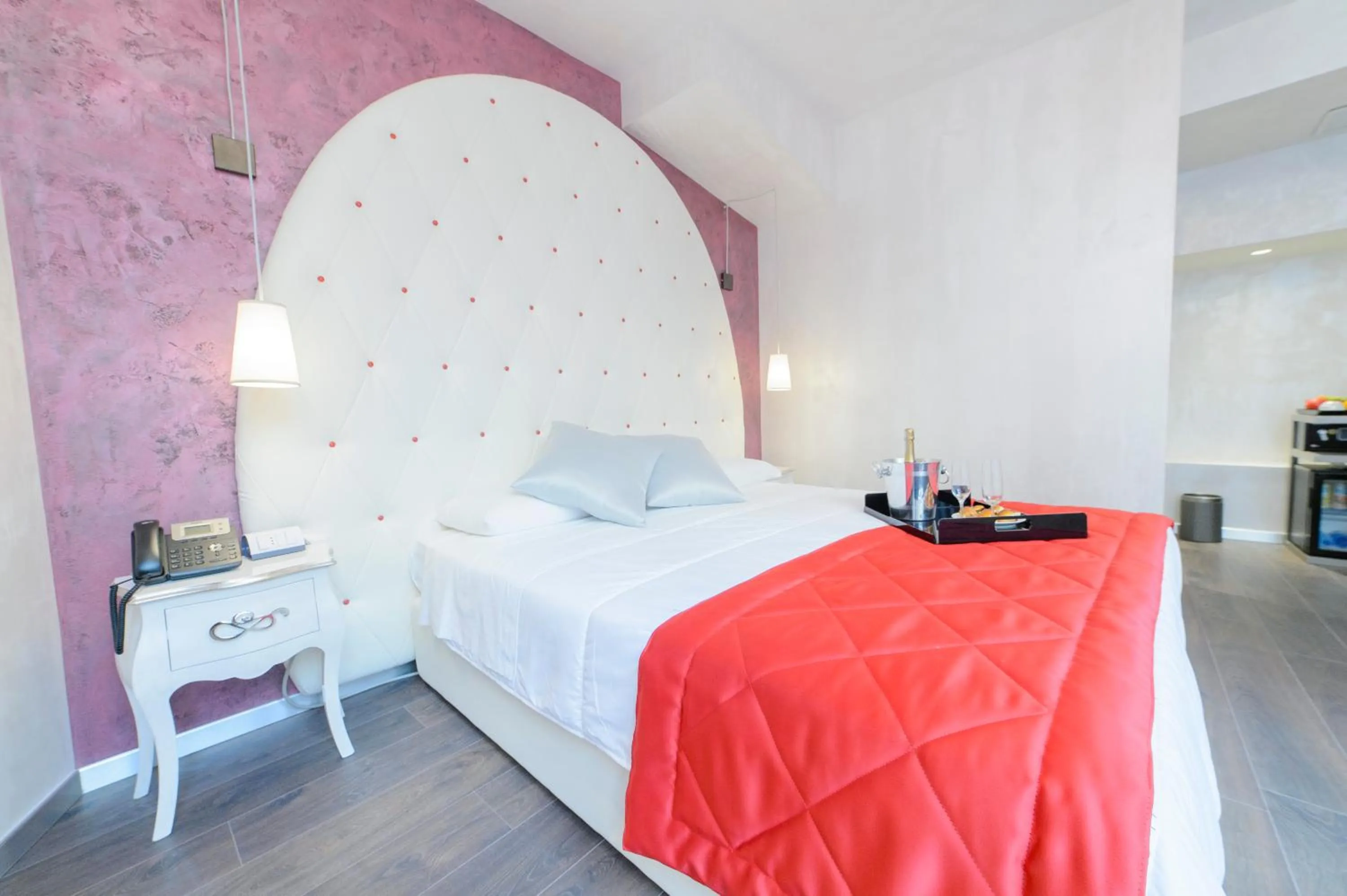 Bed in Hotel Vespasiano