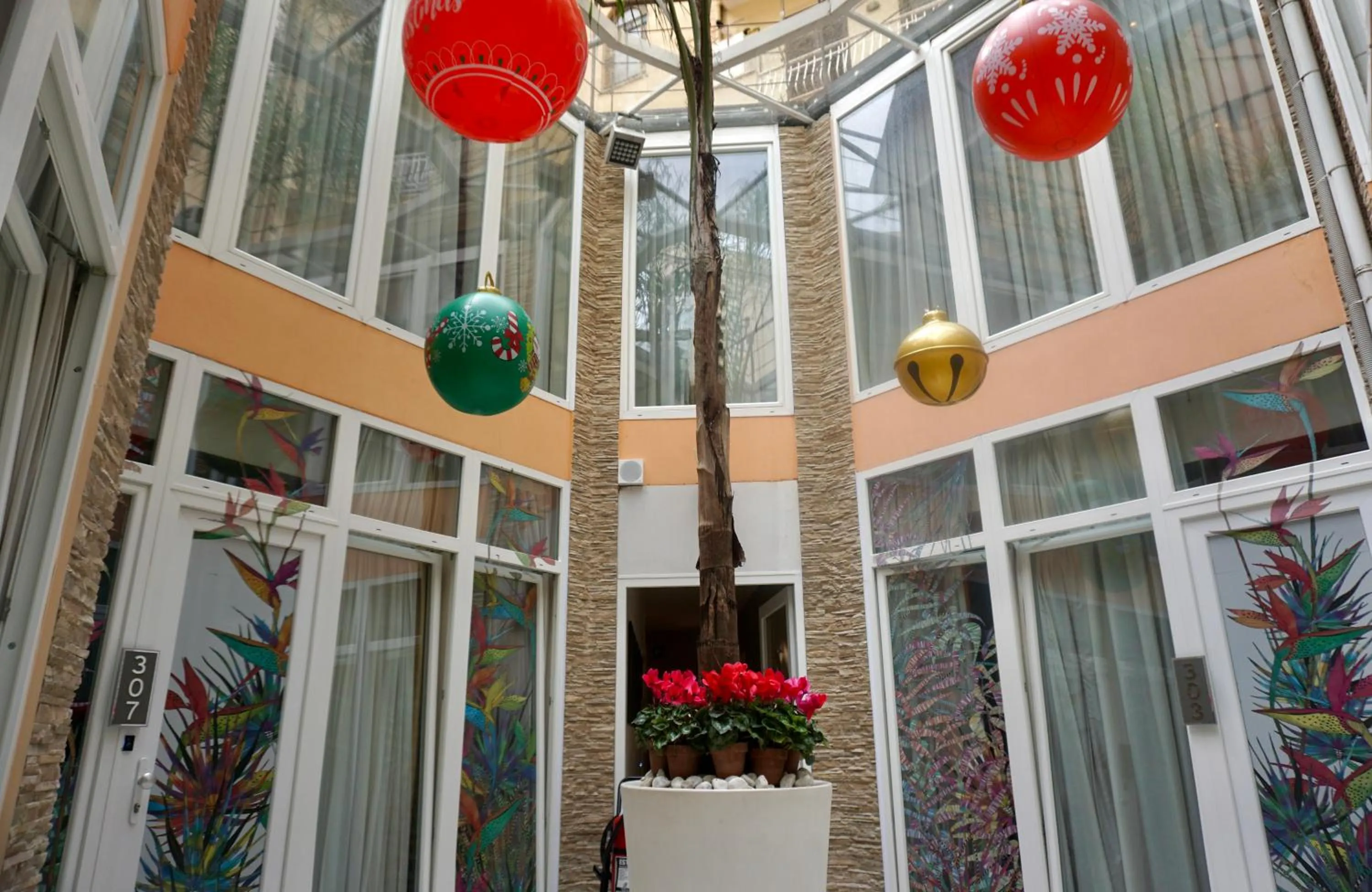 Patio in Hotel Vespasiano