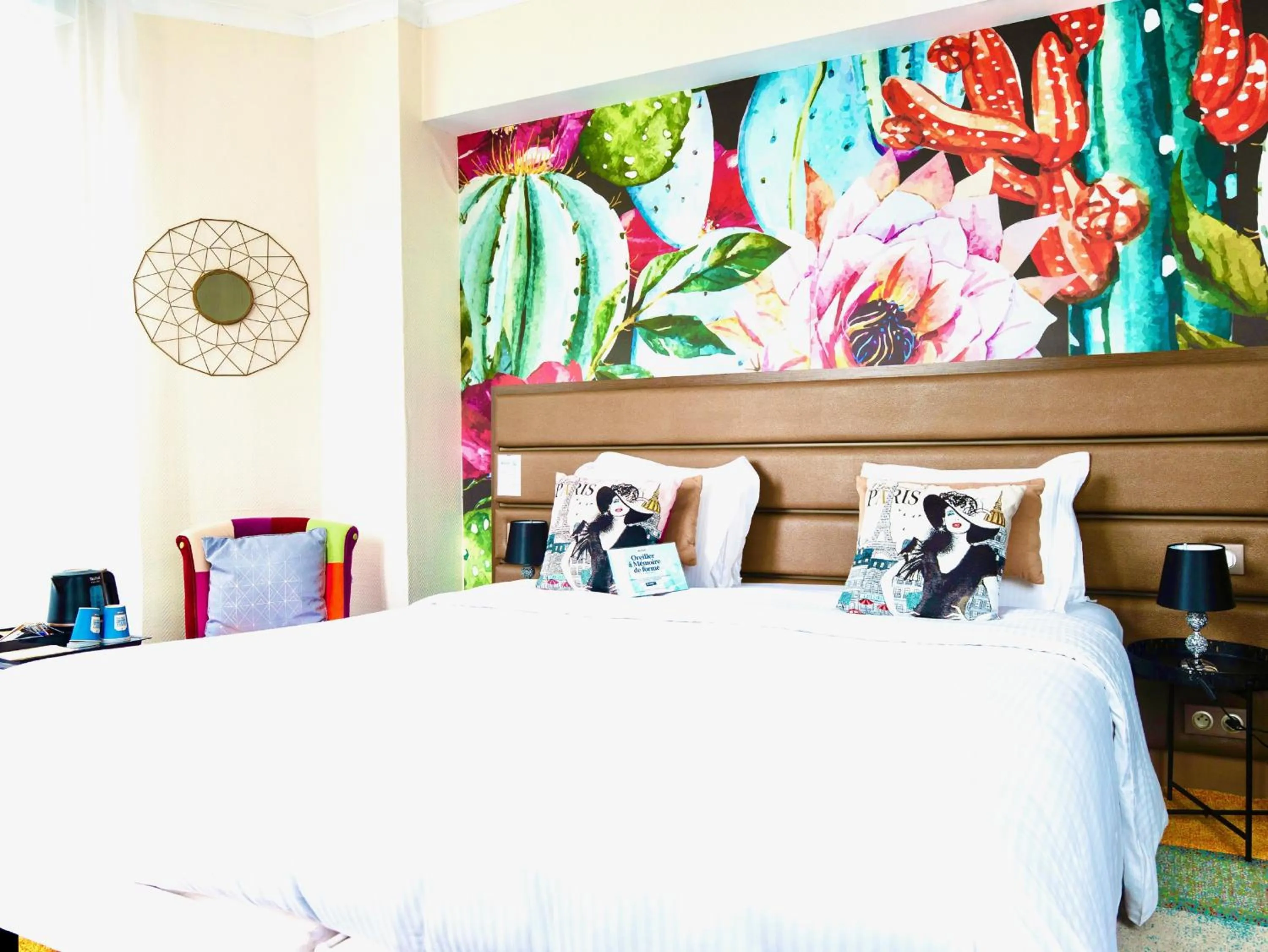 Bedroom, Bed in Kyriad Restaurant Centre SPA Vichy