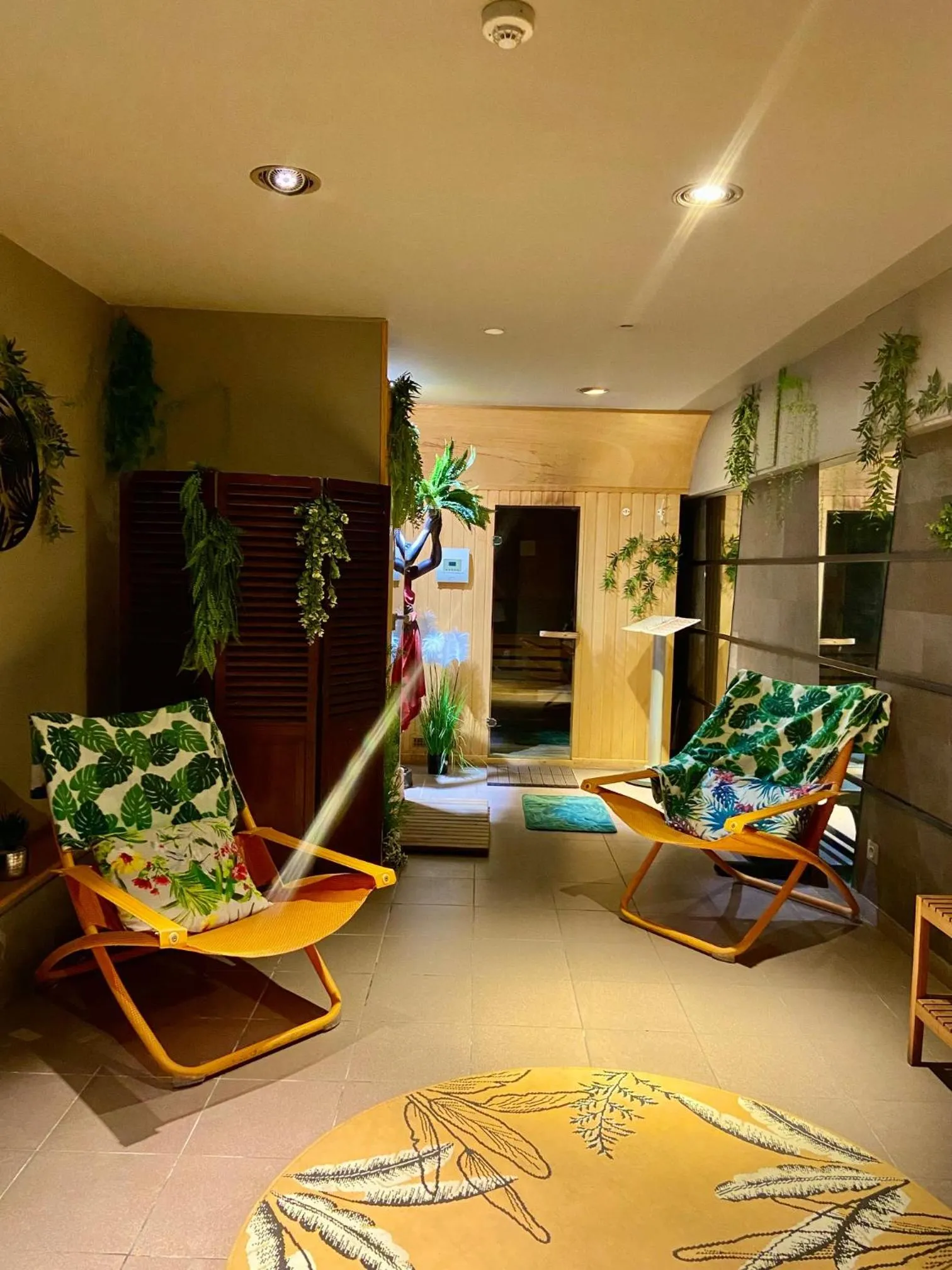 Sauna in Kyriad Restaurant Centre SPA Vichy