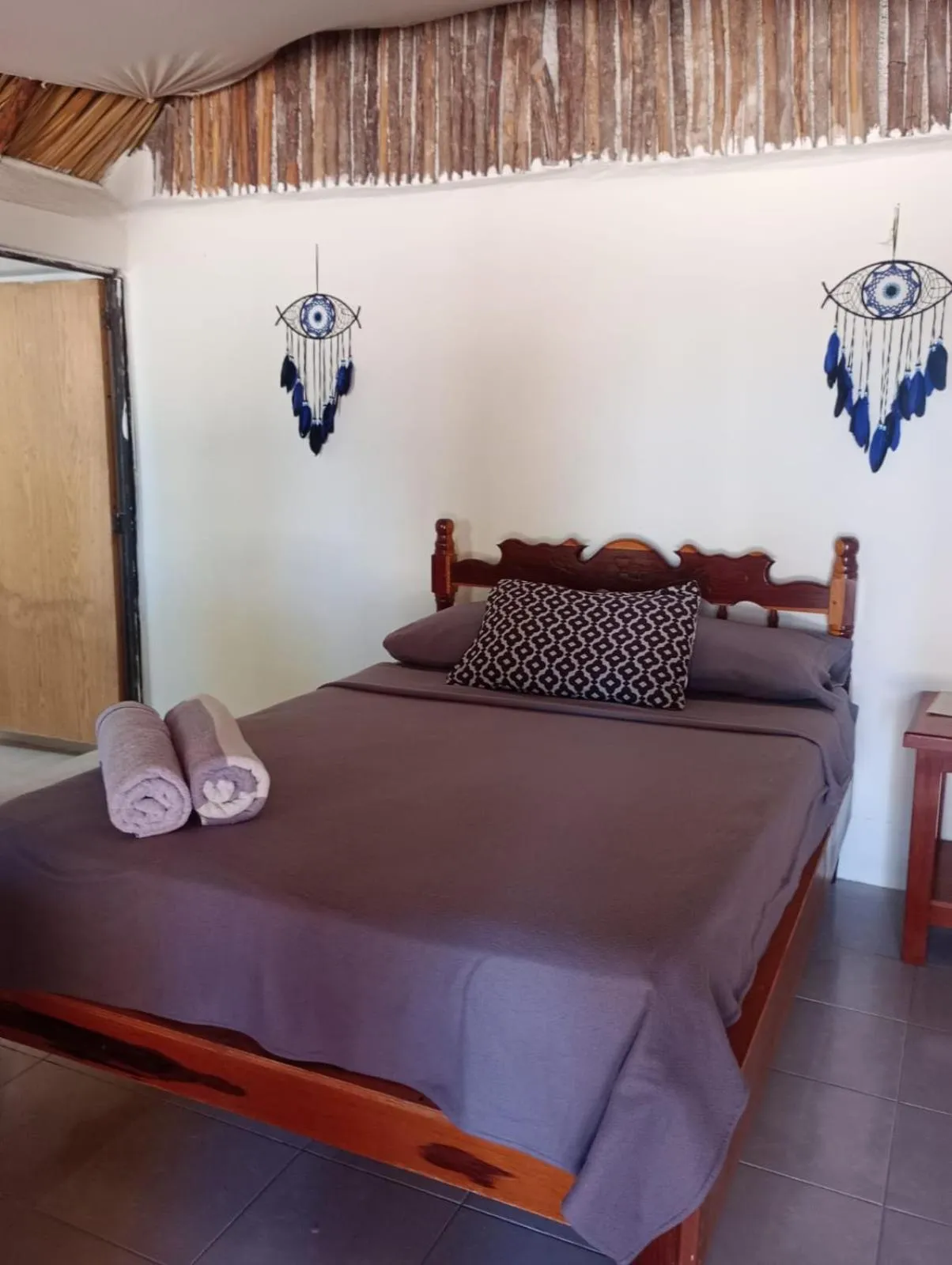 Bed in Cabañas El Cuyo