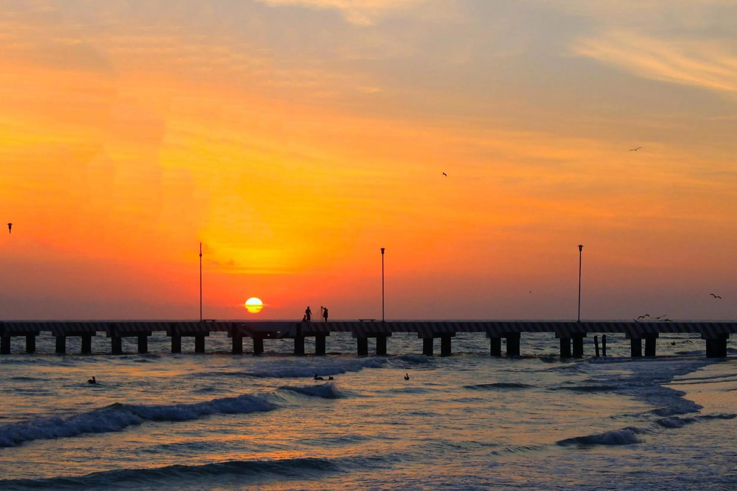 Sunset in Cabañas El Cuyo