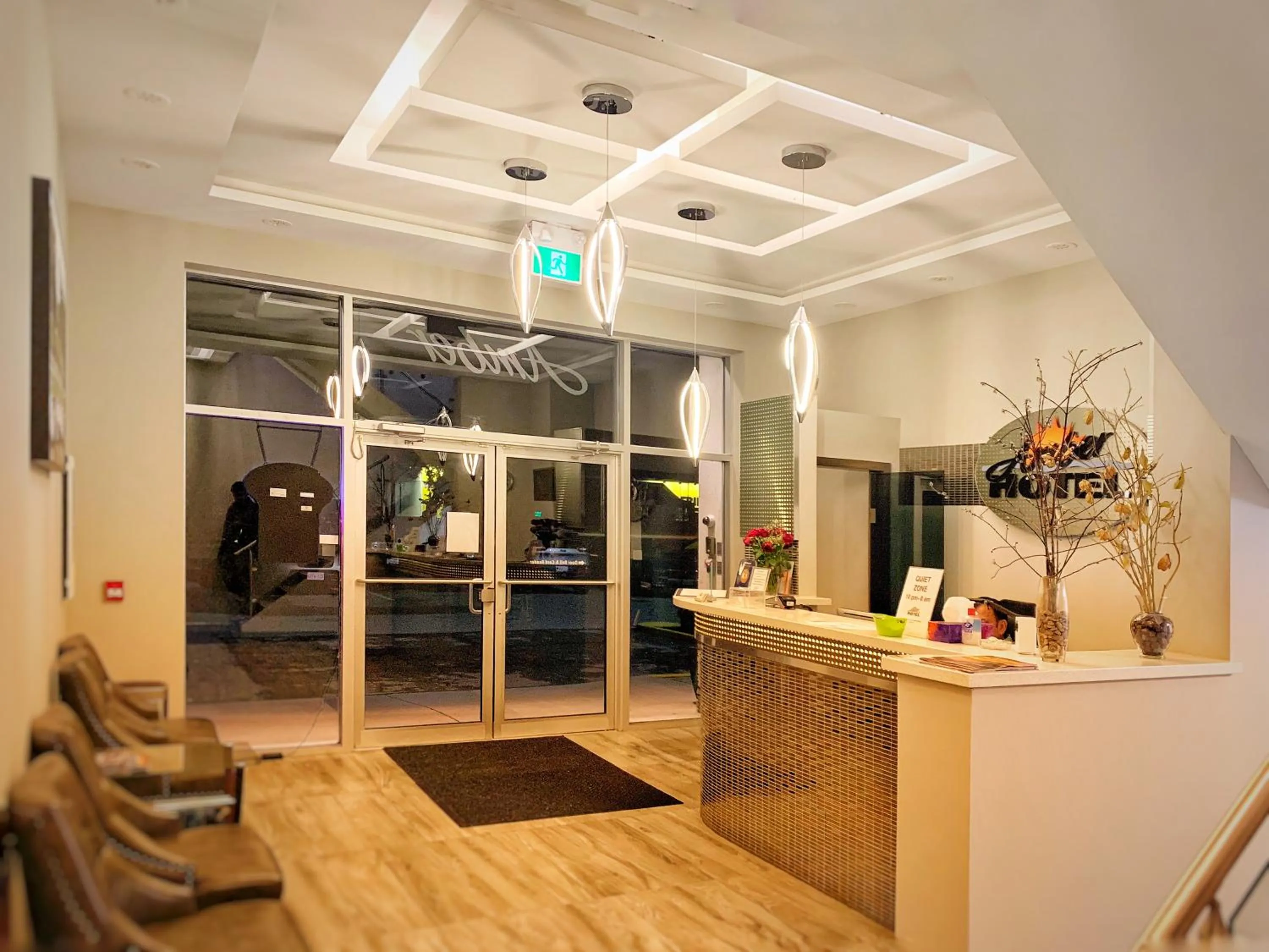 Lobby or reception in Amber Hotel