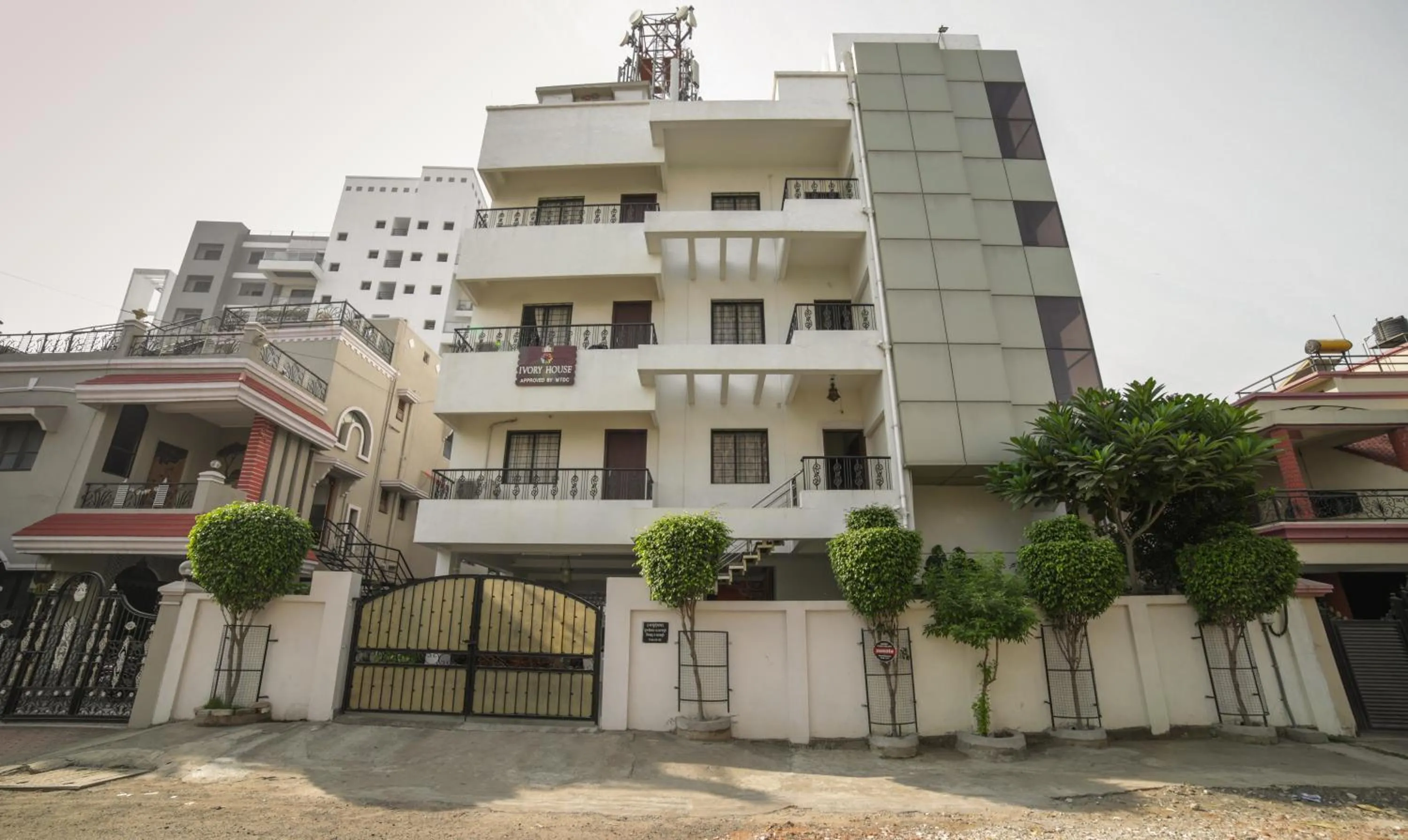Facade/entrance in Treebo Ivory House