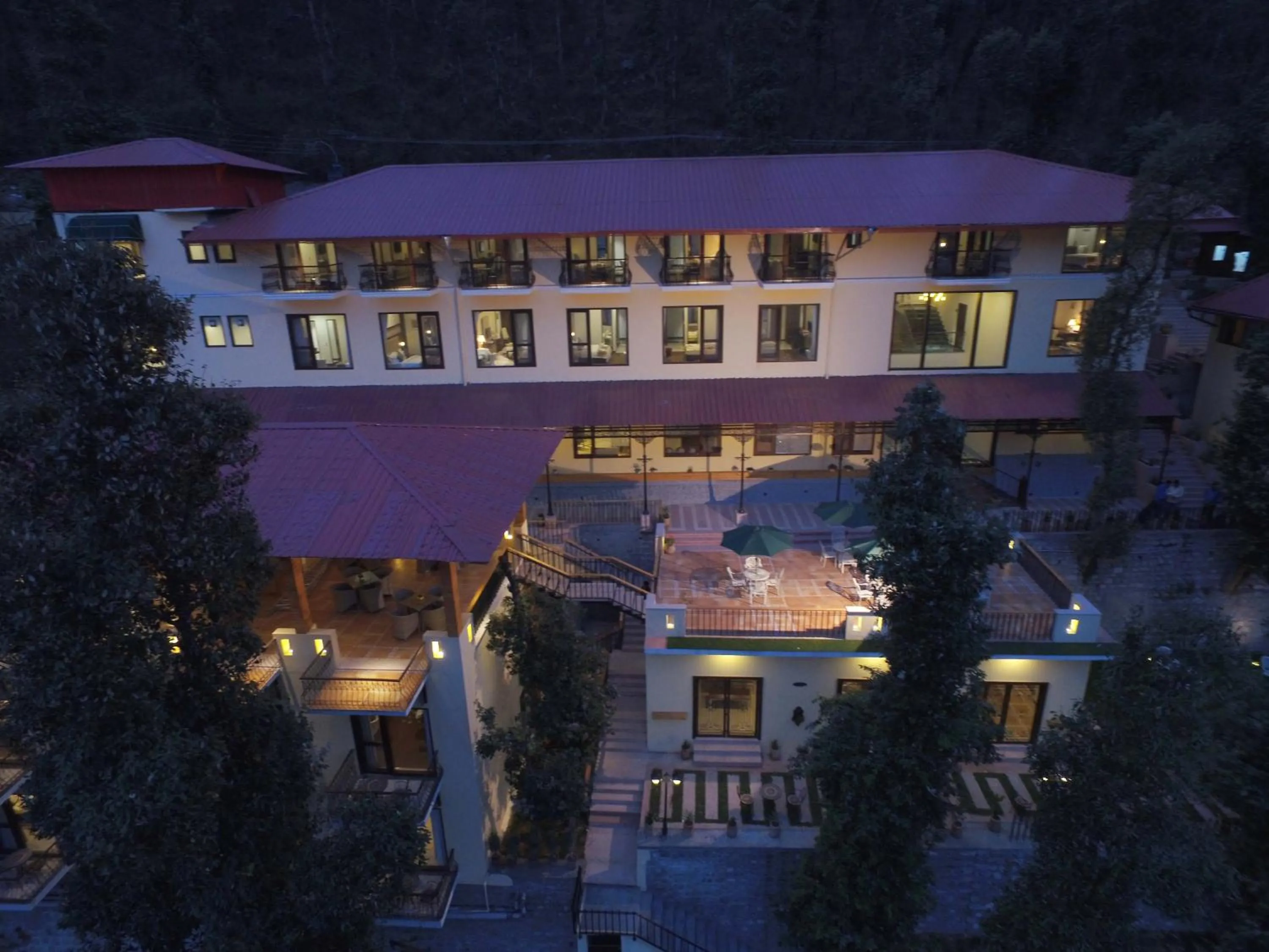 Bird's eye view in The Fern Hillside Resort Bhimtal
