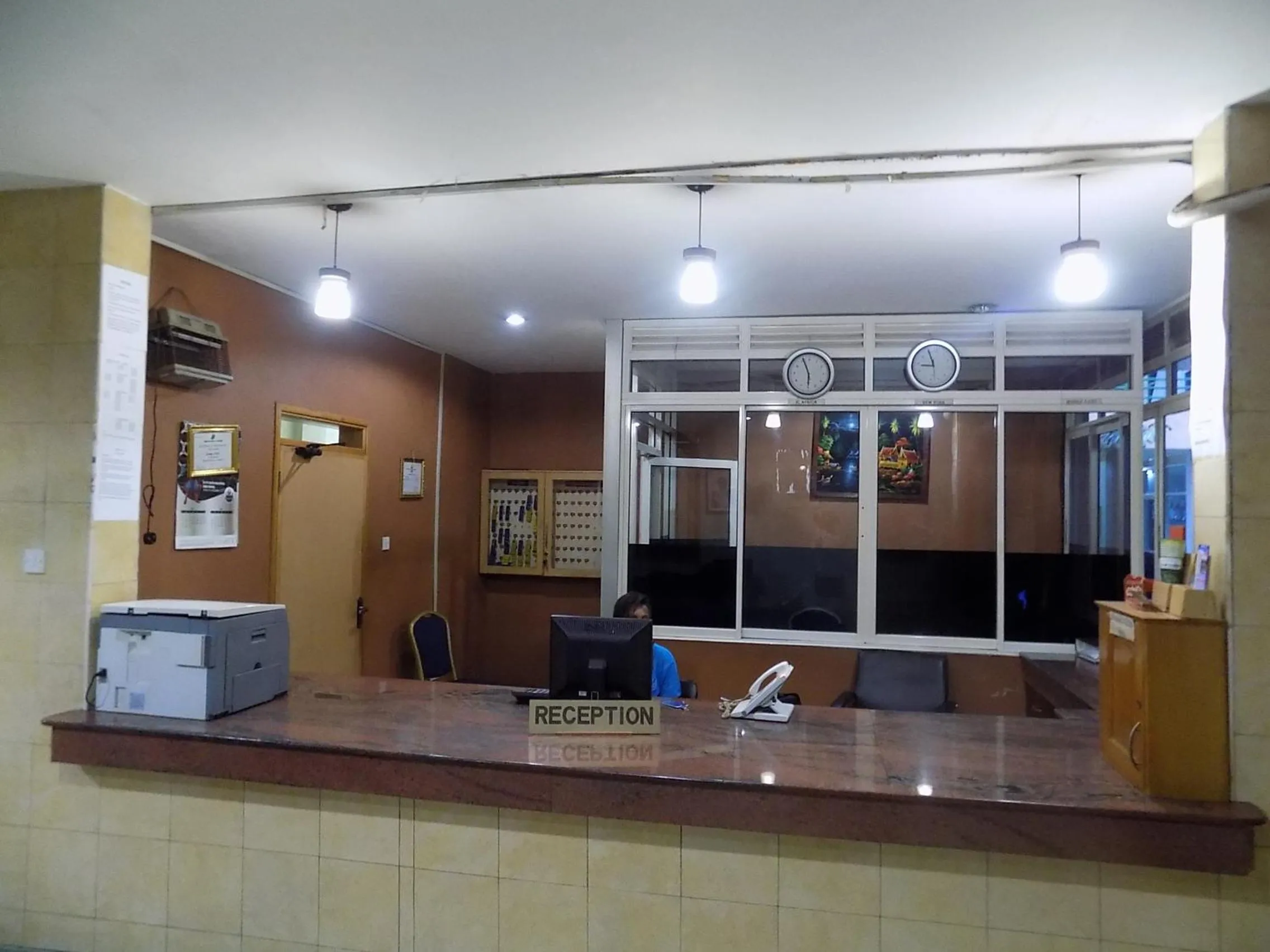 Lobby or reception in Aponye Hotel Kampala