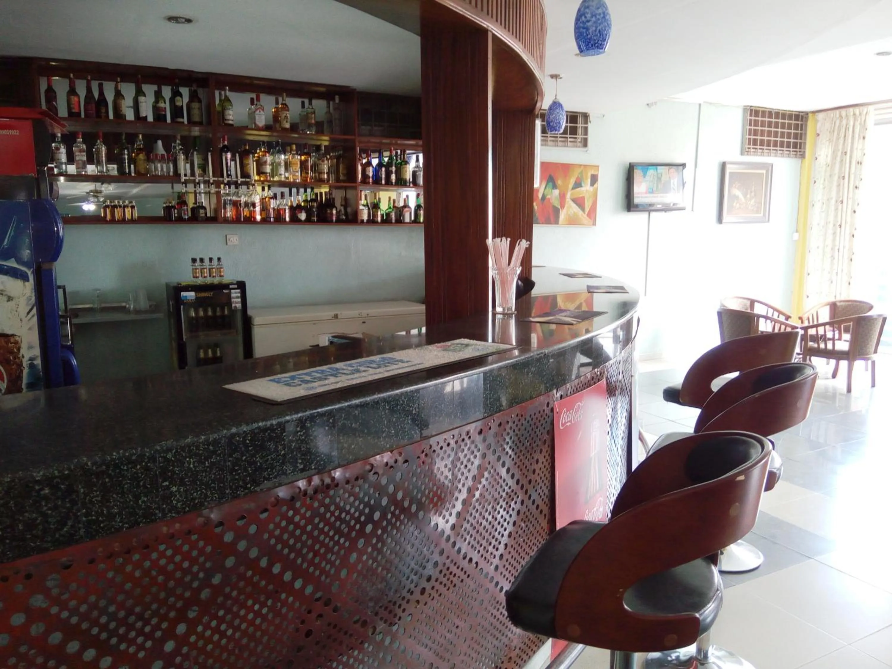 Lounge or bar in Aponye Hotel Kampala