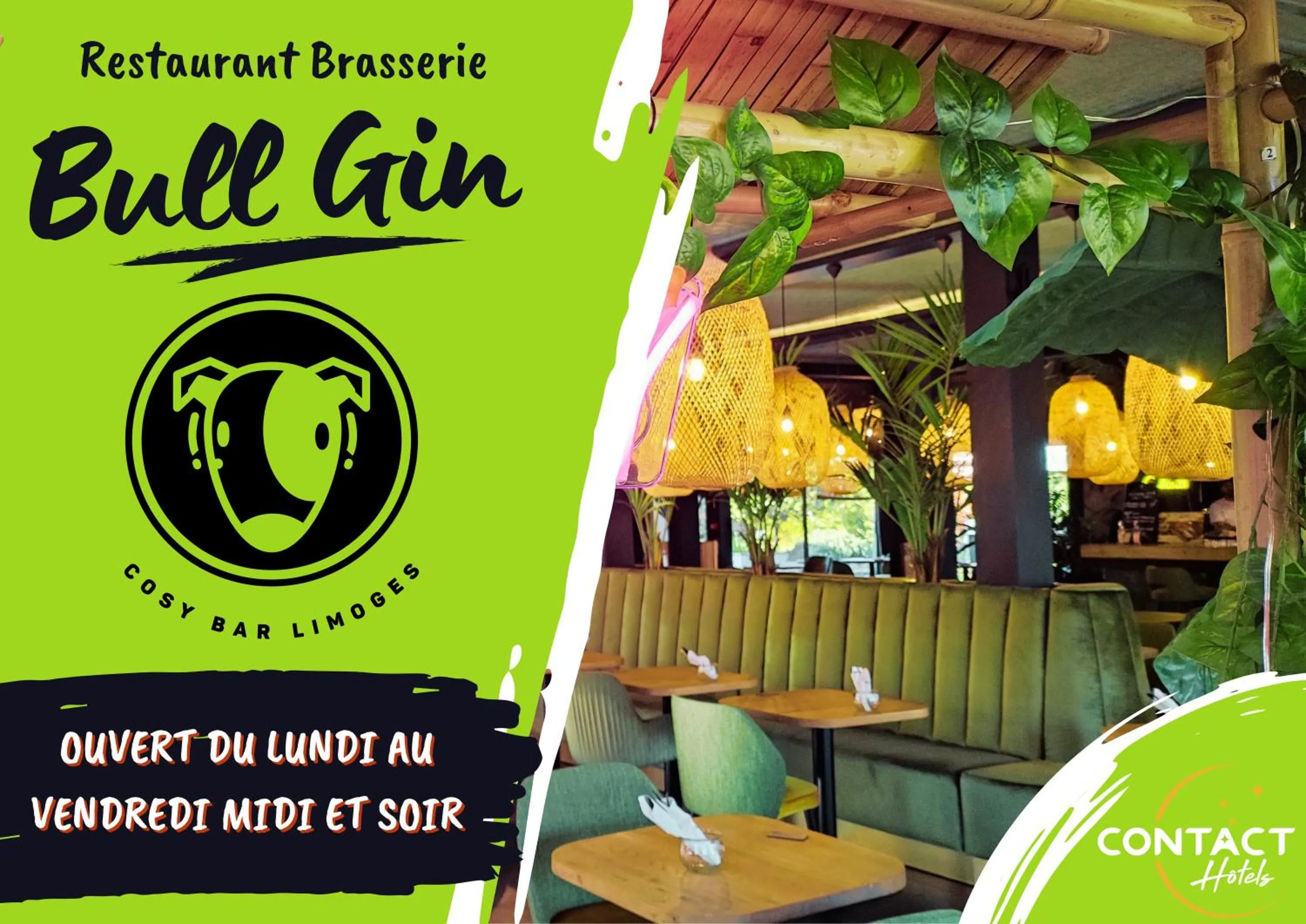 Restaurant/places to eat in Contact Hotel BG Limoges Sud